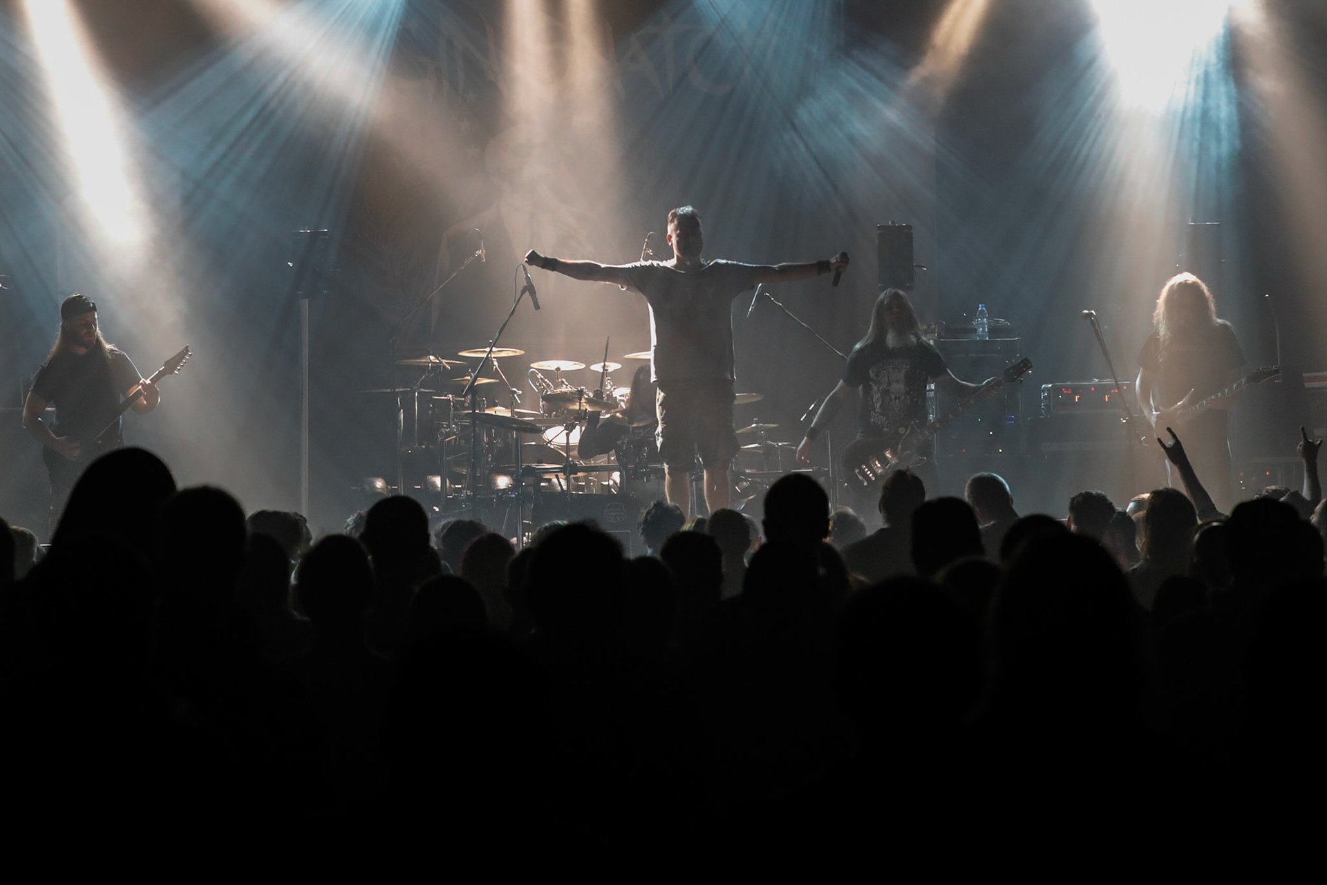 30.11.2018 Knock Out Tour 2018 - Warszawa Progresja -VIRGIN SNATCH  thrash metal, death metal,
Łukasz "Zielony" Zieliński wokal,
Grzegorz "Grysik" Bryła  gitara, 
Paweł Pasek  gitara, 
Piotr "Anioł" Wącisz  gitara basowa, 
Jacek Nowak perkusja,  fot. Andrzej Wasilkiewicz/Reporter