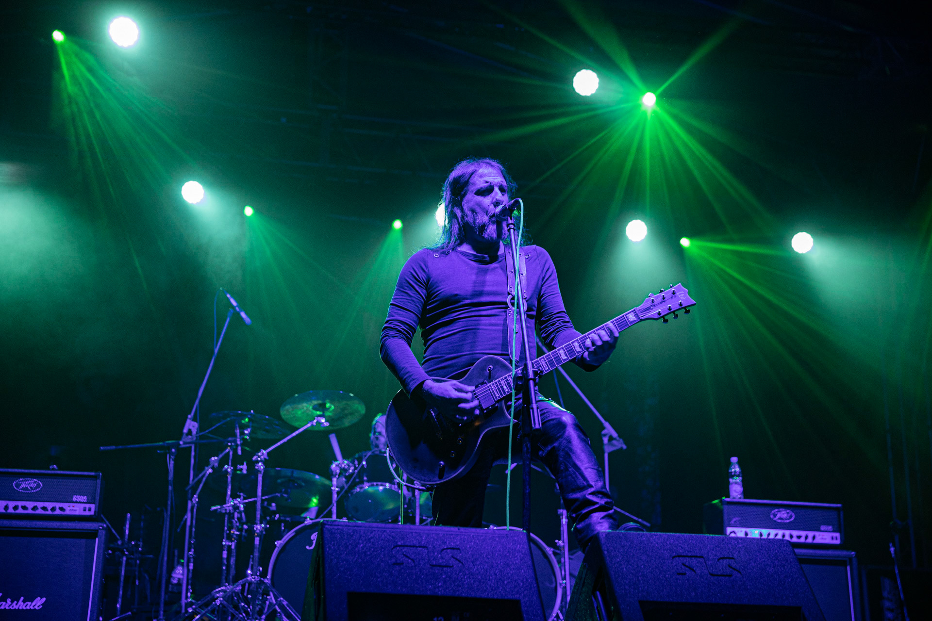 24.09.2021 koncert Rotting Christ, Warszawa, Progresja.N/z Sakis Tolis gitara wokal,fot. Andrzej Wasilkiewicz/REPORTER