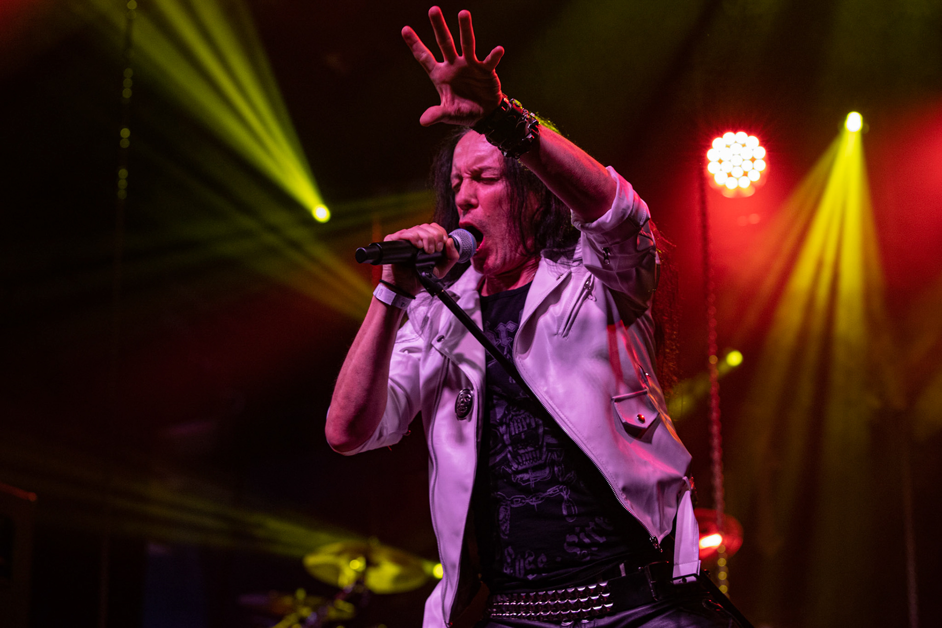 12.09.2021 - KAT i Roman Kostrzewski - koncert "Do zobaczenia w piekle" Wroclaw, Centrum Koncertowe A2.  Tomasz „Titus” Pukacki (Acid Drinkers) - wokal, fot. Andrzej kaziq Wasilkiewicz