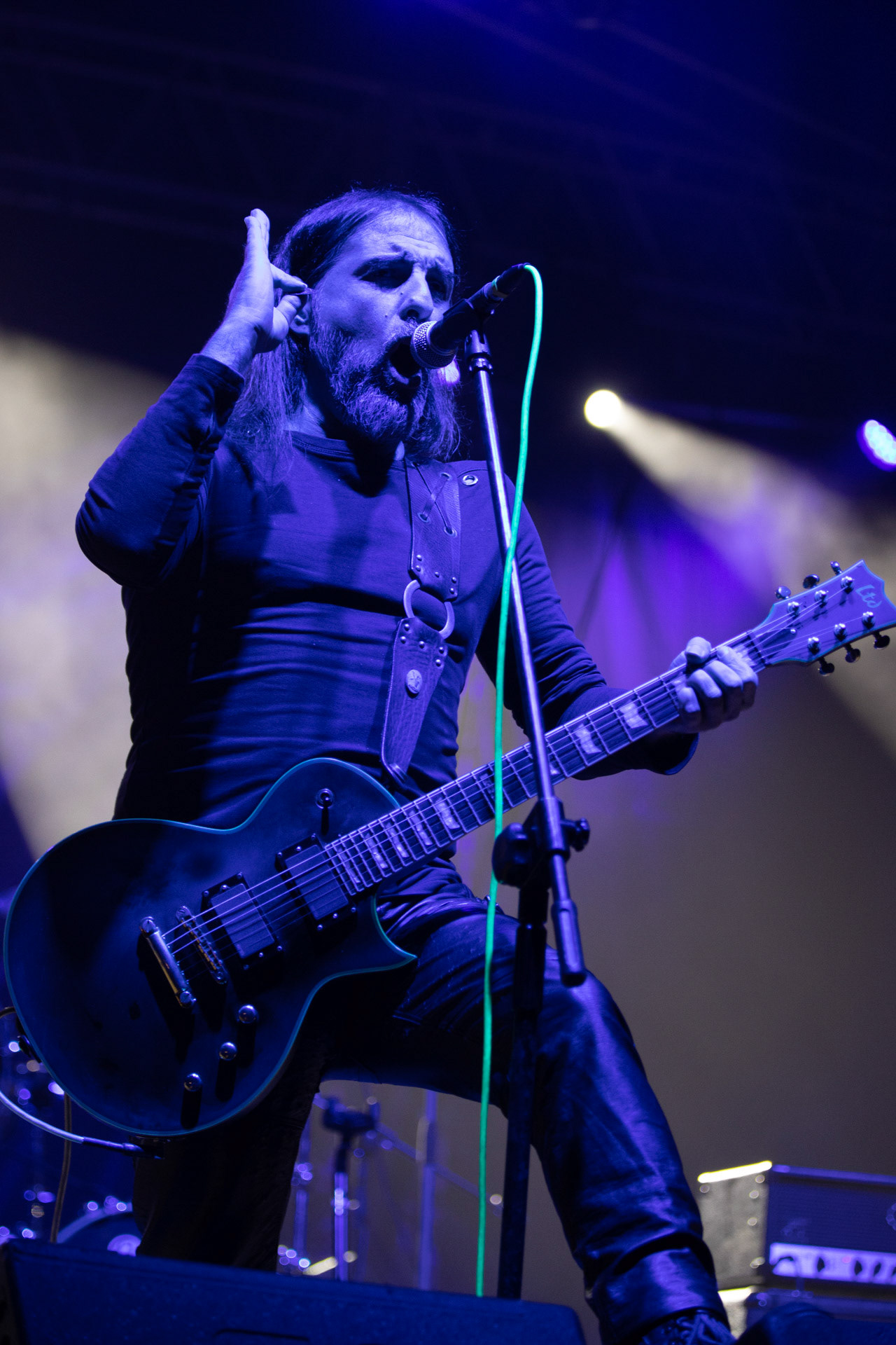 24.09.2021 koncert Rotting Christ, Warszawa, Progresja.N/z Sakis Tolis gitara wokal,fot. Andrzej Wasilkiewicz/REPORTER