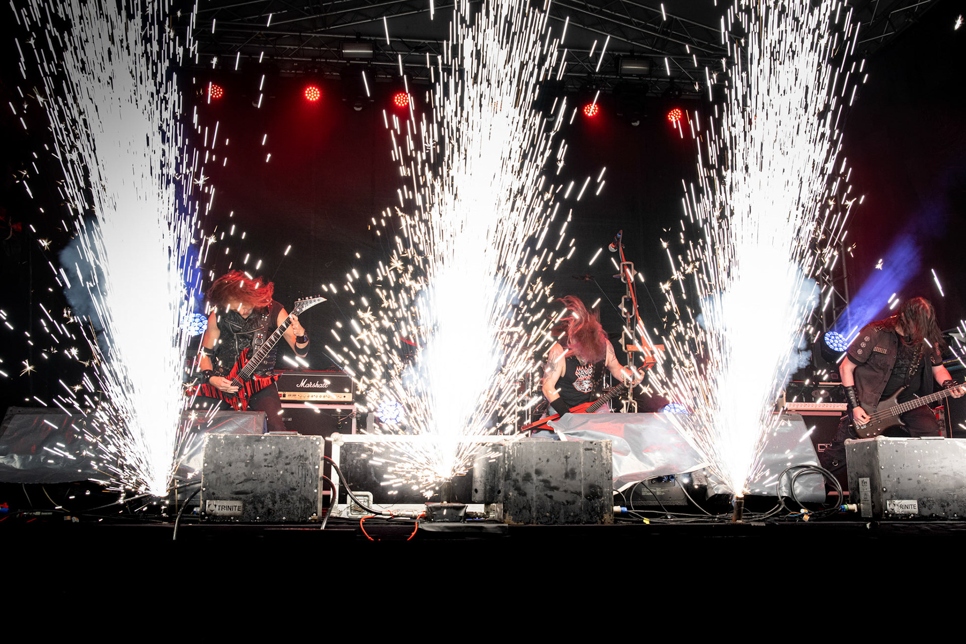 Vader - Death Metal - koncert w ramach Blitzkrieg MMXX warszawskia Progresja, Peter: Guitar + VocalsPajak: GuitarHal: BassJames: Drumsfot. Andrzej kaziq Wasilkiewicz/Reporter