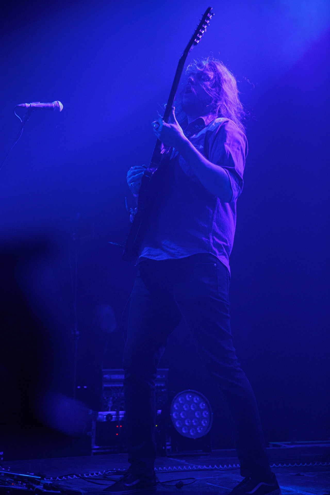 22.01.2022 - Taraban - support Me And That Man, warszawska Progresja.n/z Maciek Trojanowski - gitara,Taraban to krakowskie power-trio, bluesa, prog-rocka oraz proto-metal.fot. Andrzej kaziq Wasilkiewicz/Reporter