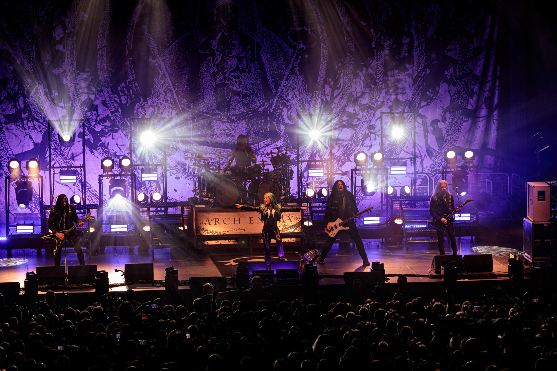 19.10.2022 ARCH ENEMY  - The European Siege 2022,Spodek Katowice Poland,fot. Andrzej Wasilkiewicz/Reporter