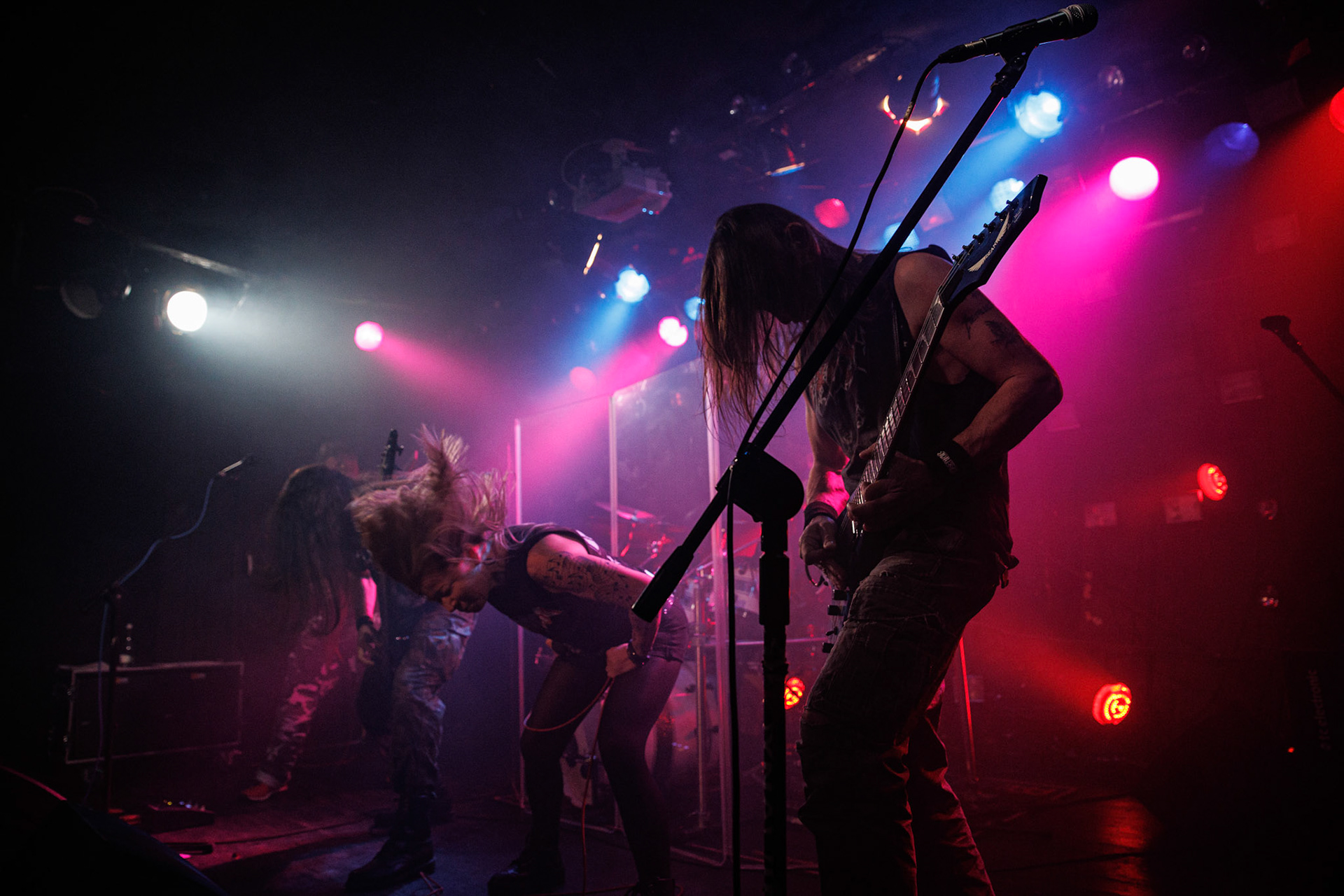 8.01.2022 War-Saw - thrashmetal.Koncert Czwarta Fala MMXXII klub VooDoo Warszawa.n/z Marek Agnostic Molenda - gitara,n/z Tomek Zyclon Weglewski - bas,n/z Pawel Abaddon Rekowski - gitara,n/z Sylwia Papierska - wokal,n/z Pawel Pawulon Jaroszewicz - drums,Fot. Andrzej Wasilkiewicz/Reporter