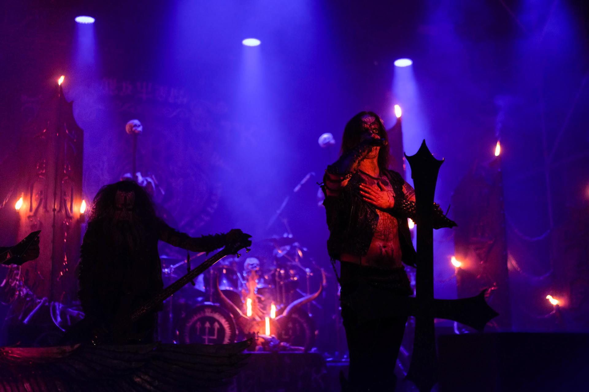 9.06.2023 Watain dzien drugi festiwaluMystic Festival 2023, Stocznia Gdanska fot. Andrzej Wasilkiewicz/Reporter