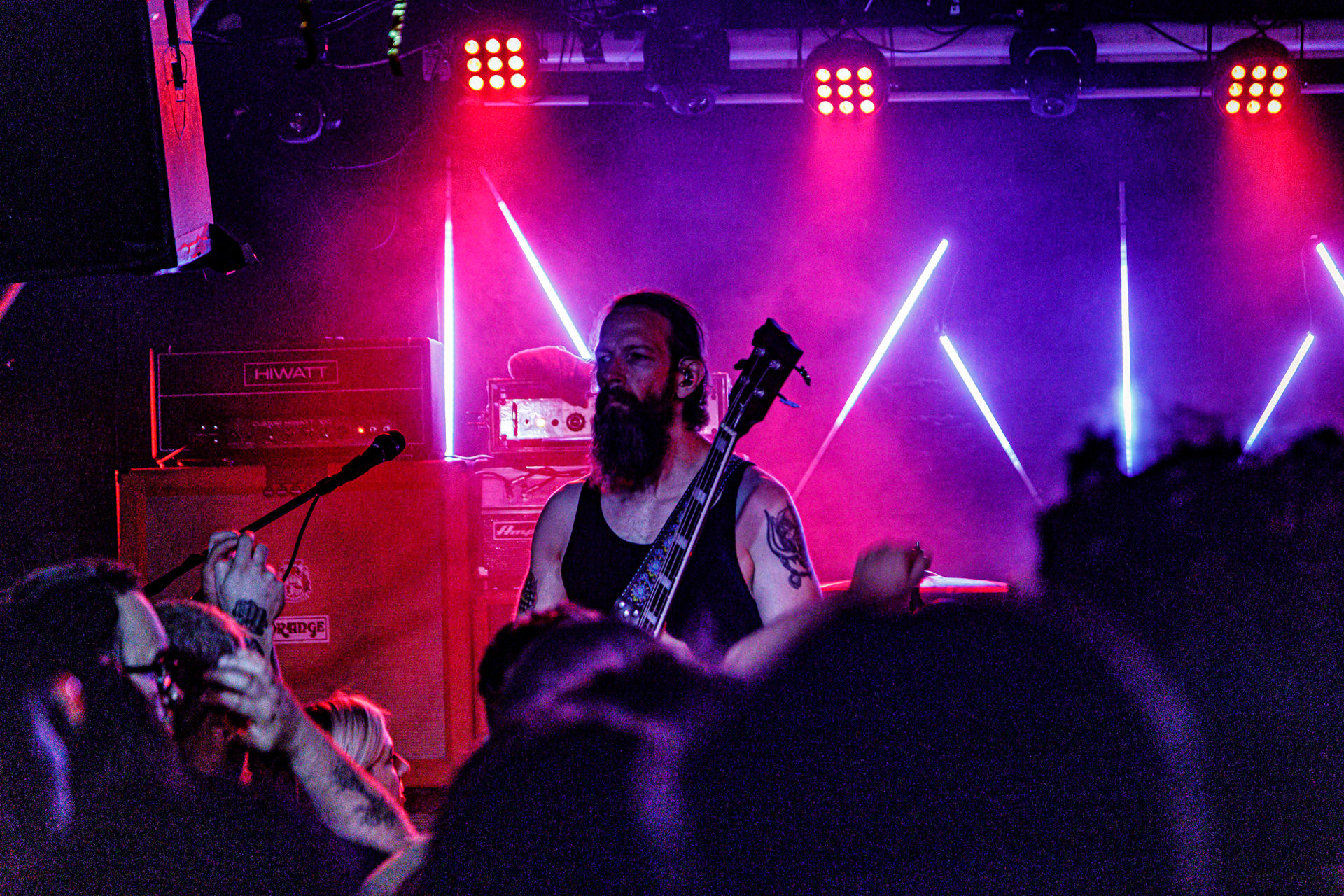 7.07.2022 - HIGH ON FIRE - legenda sceny stoner/doom z Mattem Pikem na czele, koncert w warszawskiej Hydrozagadce.n/z Matt Pike – gitara, wokal,n/z Jeff Matz – gitara basowa,n/z Coady Willis - perkusja,Doom metal, stoner metal, sludge metal, thrash metal.Produkcja WiniaryBookings. fot. Andrzej Wasilkiewicz/Reporter