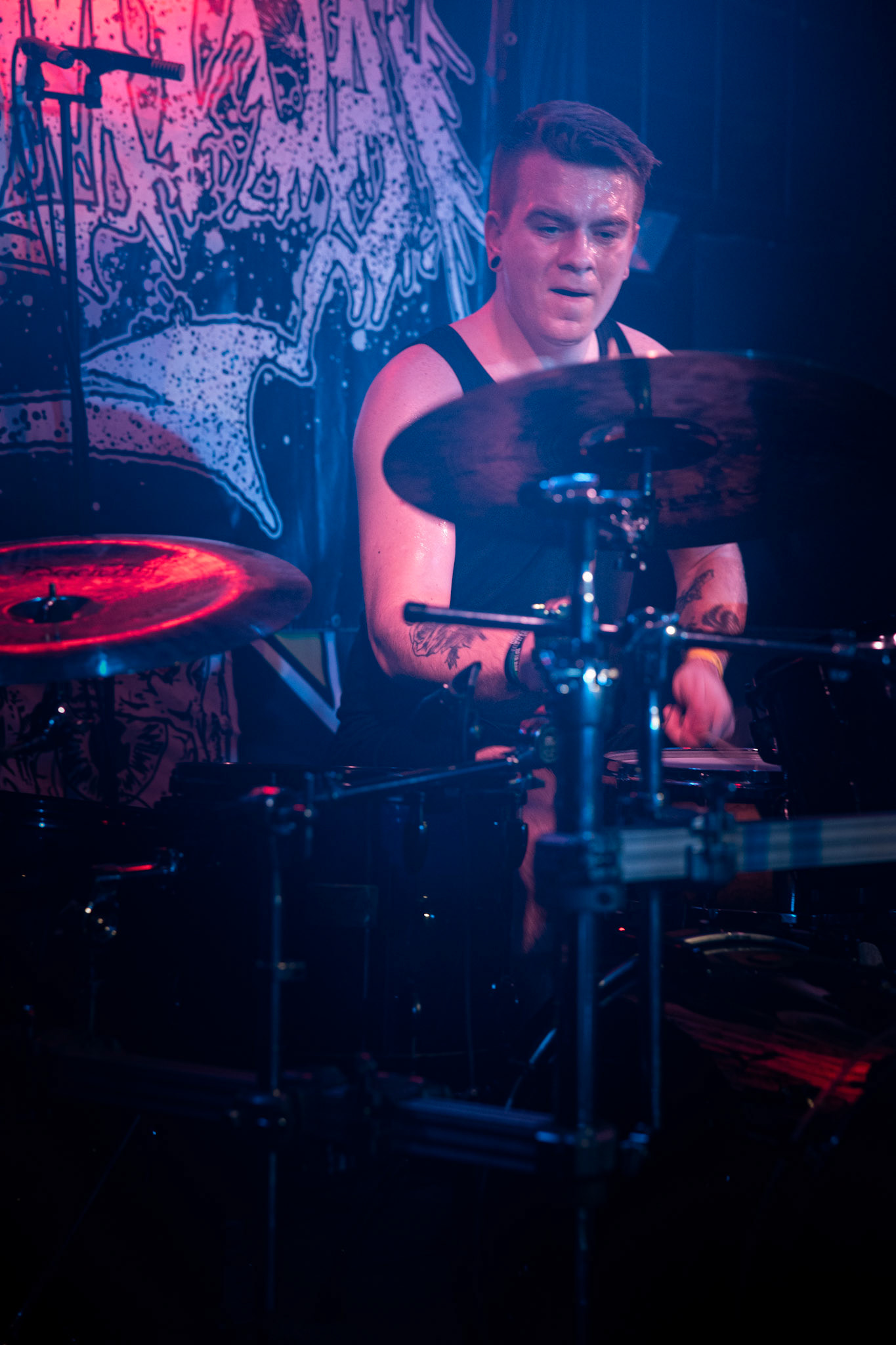 1.02.2020 Blood For Blood Tour part I. koncert zespołu Moron - Post Hardcore, Hardcore, Punk, Warszawa klub VooDoo, fot. Andrzej Wasilkiewicz/REPORTER