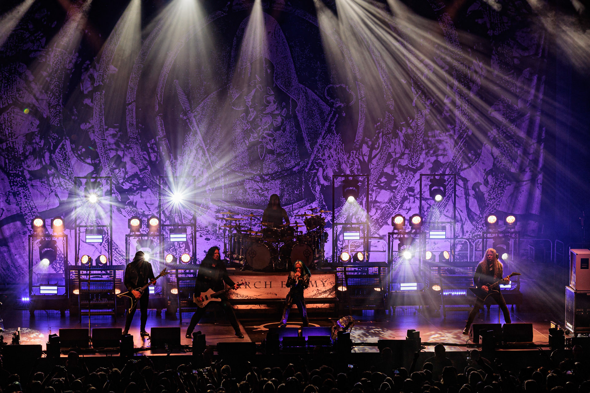 19.10.2022 ARCH ENEMY  - The European Siege 2022,Spodek Katowice Poland,fot. Andrzej Wasilkiewicz/Reporter