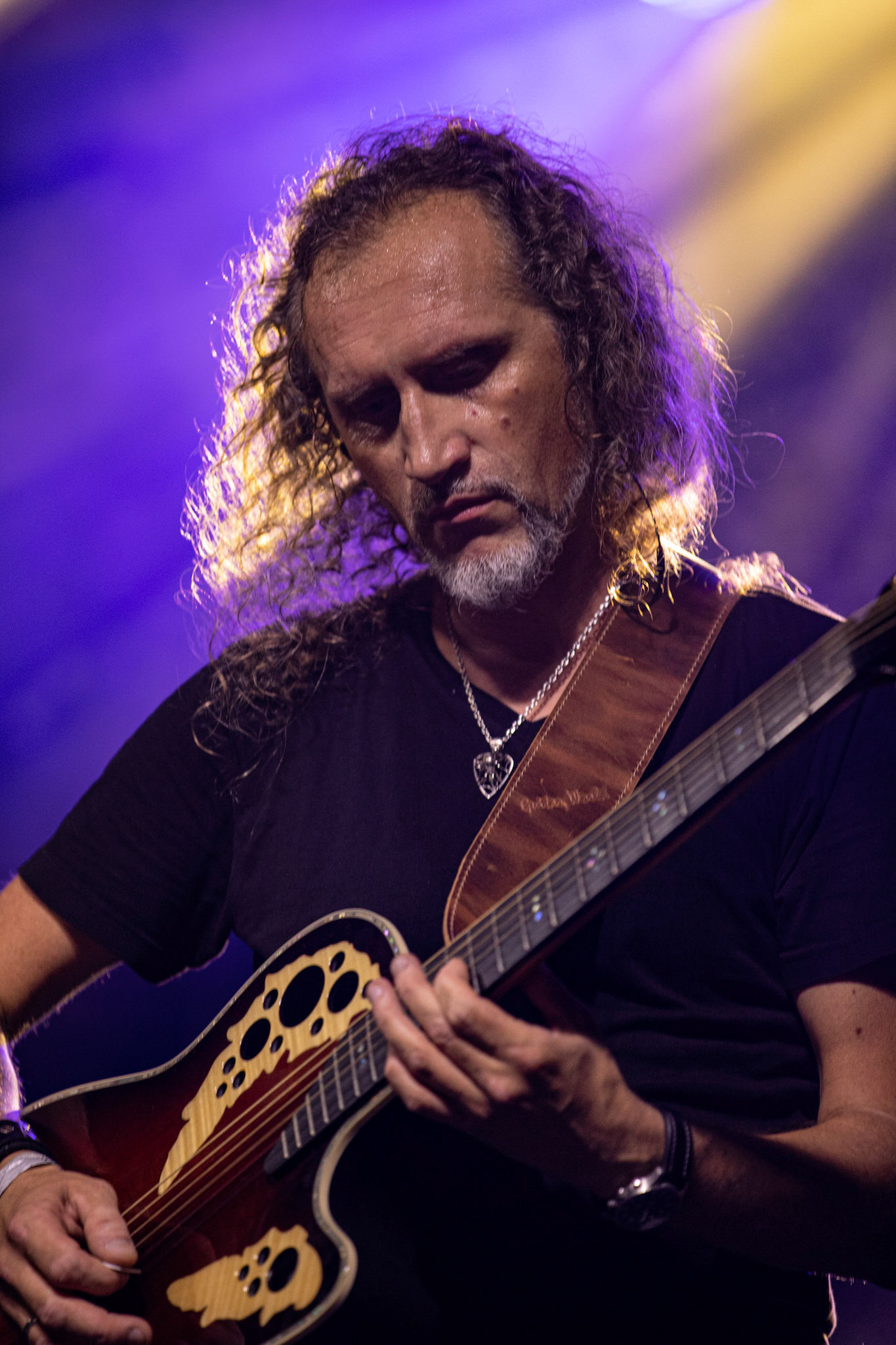 12.09.2021 - KAT i Roman Kostrzewski - koncert "Do zobaczenia w piekle" Wroclaw, Centrum Koncertowe A2.  Marek „Spider” Pająk (Vader),fot. Andrzej kaziq Wasilkiewicz