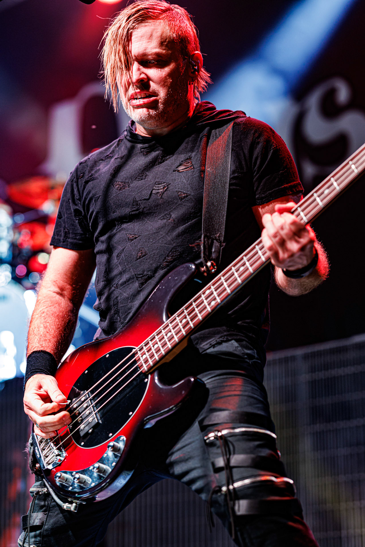 7.10.2022 Warszawski koncert Three Days Grace w klubie Progresja.Kanadyjczycy promuja nowy album EXPLOSIONS.n/z Barry Stock – gitara, n/z Brad Walst – gitara basowa, n/z Neil Sanderson – perkusja, instrumenty klawiszowe, n/z Matt Walst – wokal,Produkcja Knock Out Productions, Fot. Andrzej Wasilkiewicz/Reporter