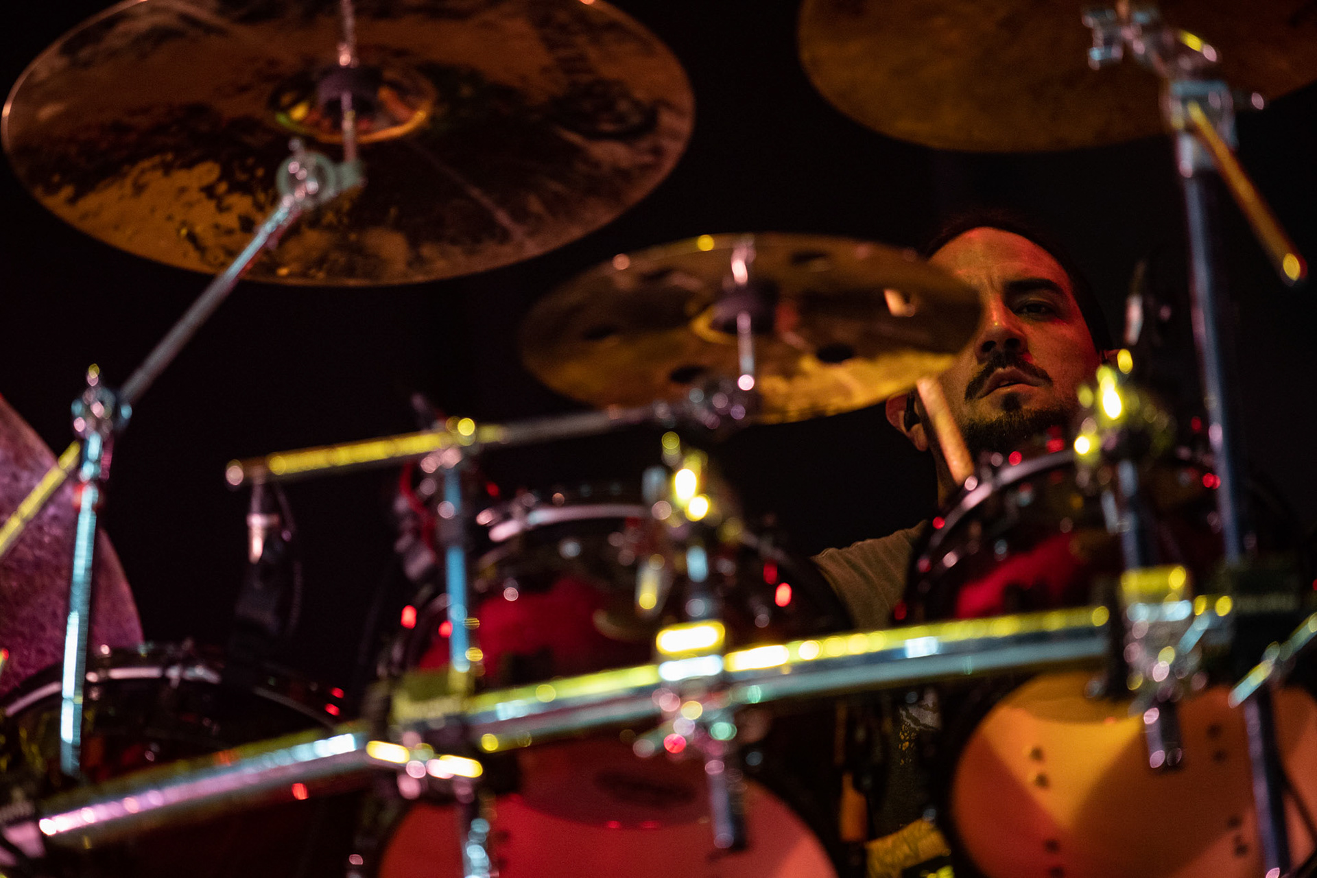 SOEN - Szwecja, rock progresywny, progmetal.  Stefan Stenberg – Bass
Cody Ford – Guitar
Lars Åhlund – Keys, guitar
Joel Ekelöf – Vocals
Martin Lopez – Drums, percussion
Knock Out Productions
Progresja Warszawa. fot. Andrzej Wasilkiewicz/Reporter