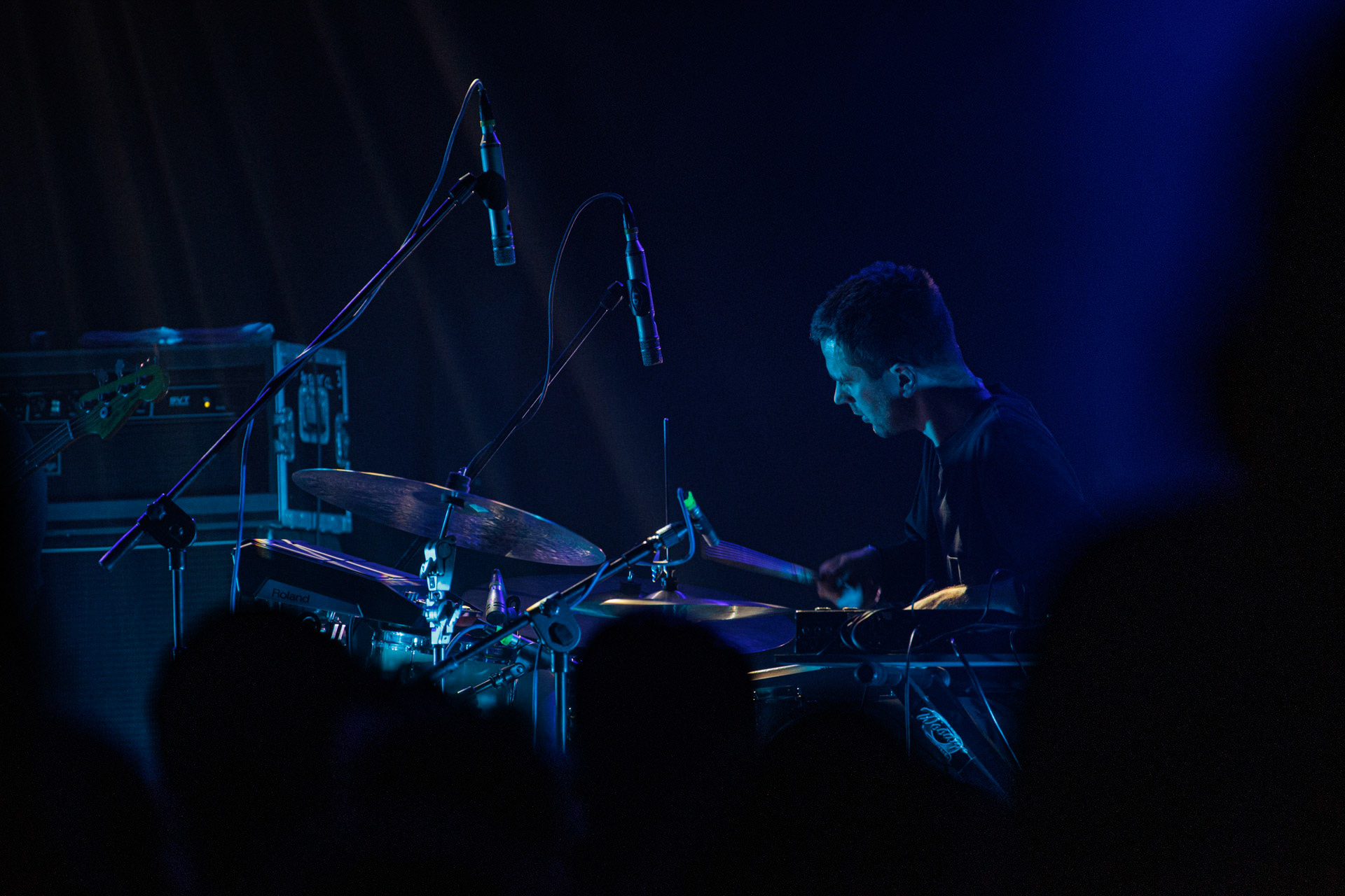 26.04.2022 Portico Quartet Jazz, ambient, electronic, hang. Warszawska Progresja.Portico Quartet to instrumentalny zespol z Londynu w Wielkiej Brytanii. n/z Duncan Bellamy - drums and electronics,n/z Milo Fitzpatrick - electric and double-bass,n/z Jack Wyllie - saxophones and keyboards,n/z Keir Vine -keyboards,Produkcja Winiary Bookings fot. Andrzej Wasilkiewicz/Reporter