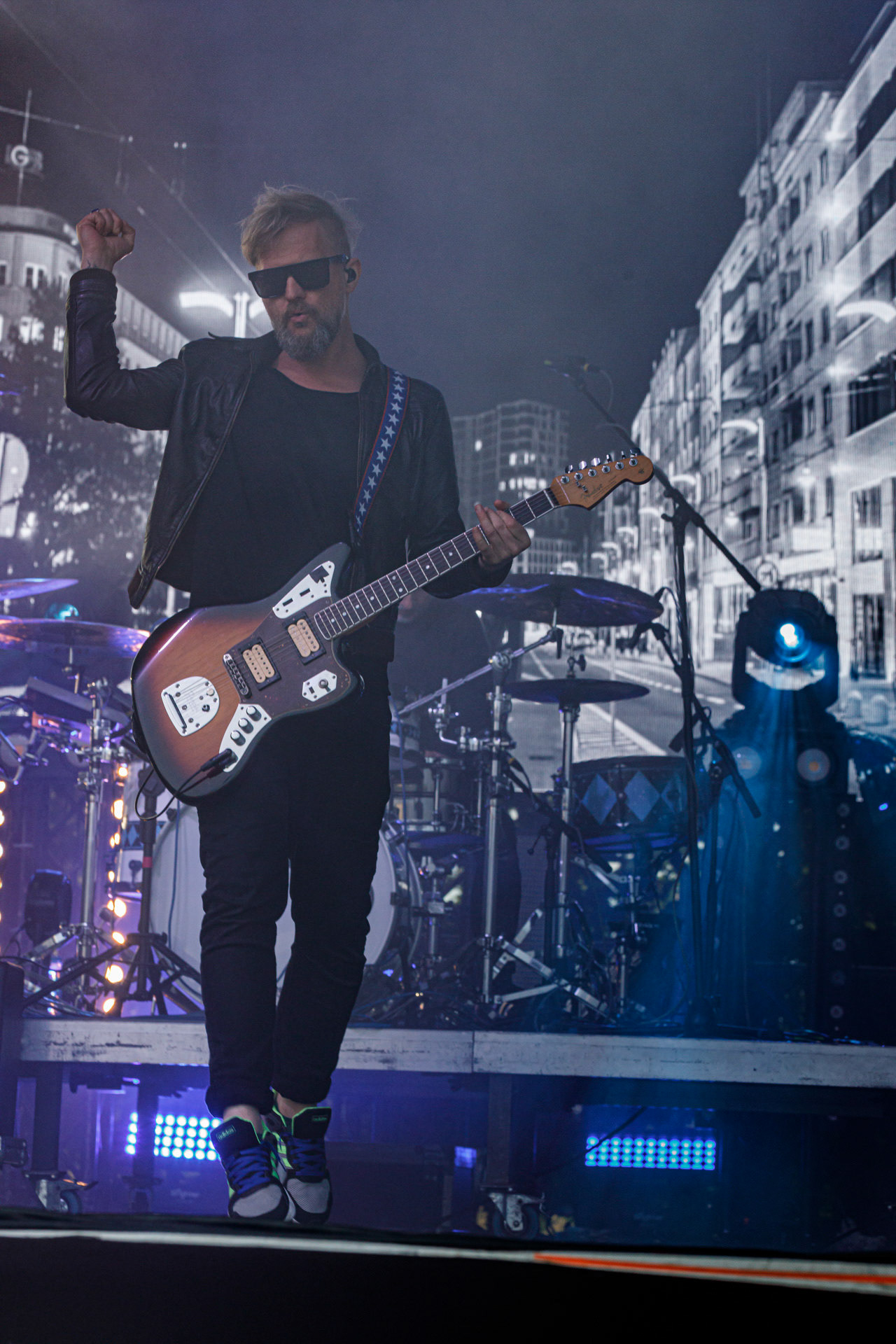 10.07.2022 Organek -  Antyfest Antyradia 2022 - Warszawa, letnia scena klubu Progresja. Tomasz Organek – gitara, wokal,Adam Staszewski – gitara basowa,Robert Markiewicz – perkusja,Tomasz Lewandowski – instrumenty klawiszowe,Rock alternatywny.fot. Andrzej Wasilkiewicz/Reporter