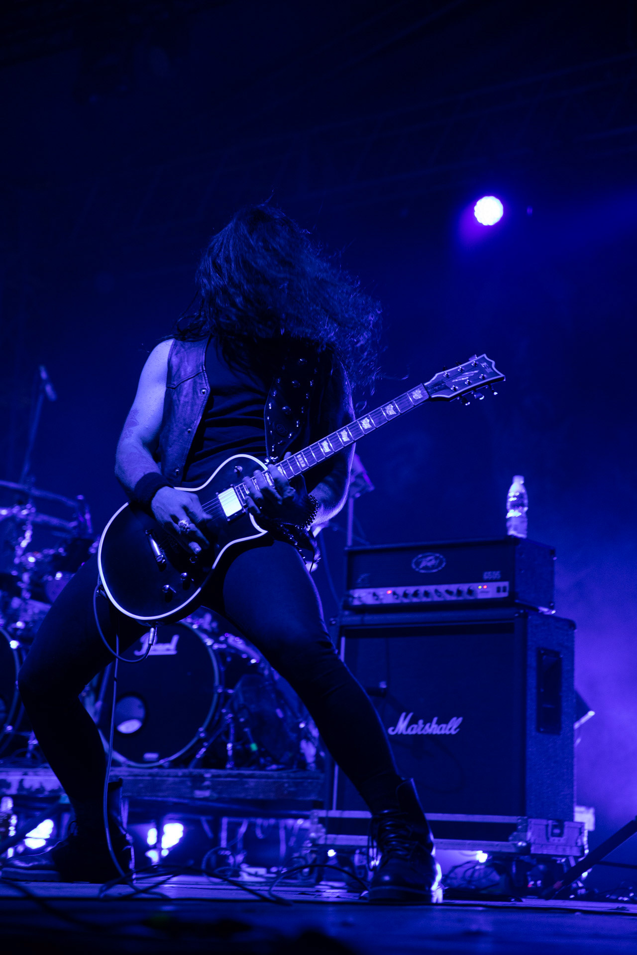 24.09.2021 koncert Rotting Christ, Warszawa, Progresja. N/z  Kostis Foukarakis fot. Andrzej Wasilkiewicz/REPORTER