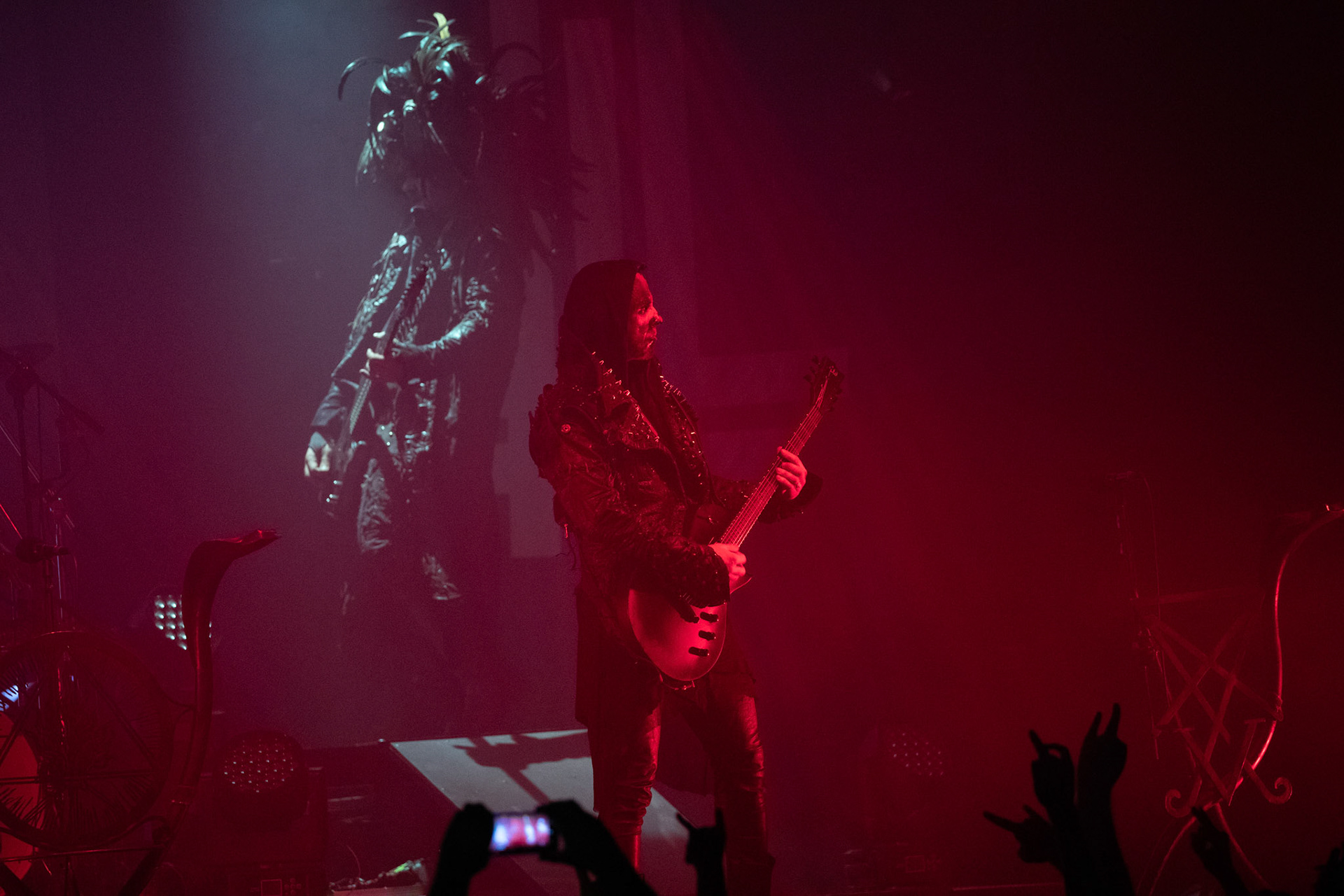 14.12.2018r. Behemoth koncert Merry Christless - Warszawa Progresja, Adam "Nergal" Darski – gitara, wokal prowadzący, 
Zbigniew "Inferno" Promiński – perkusja,
Tomasz "Orion" Wróblewski – gitara basowa, Patryk "Seth" Sztyber – gitara,  fot. Andrzej Wasilkiewicz/Reporter