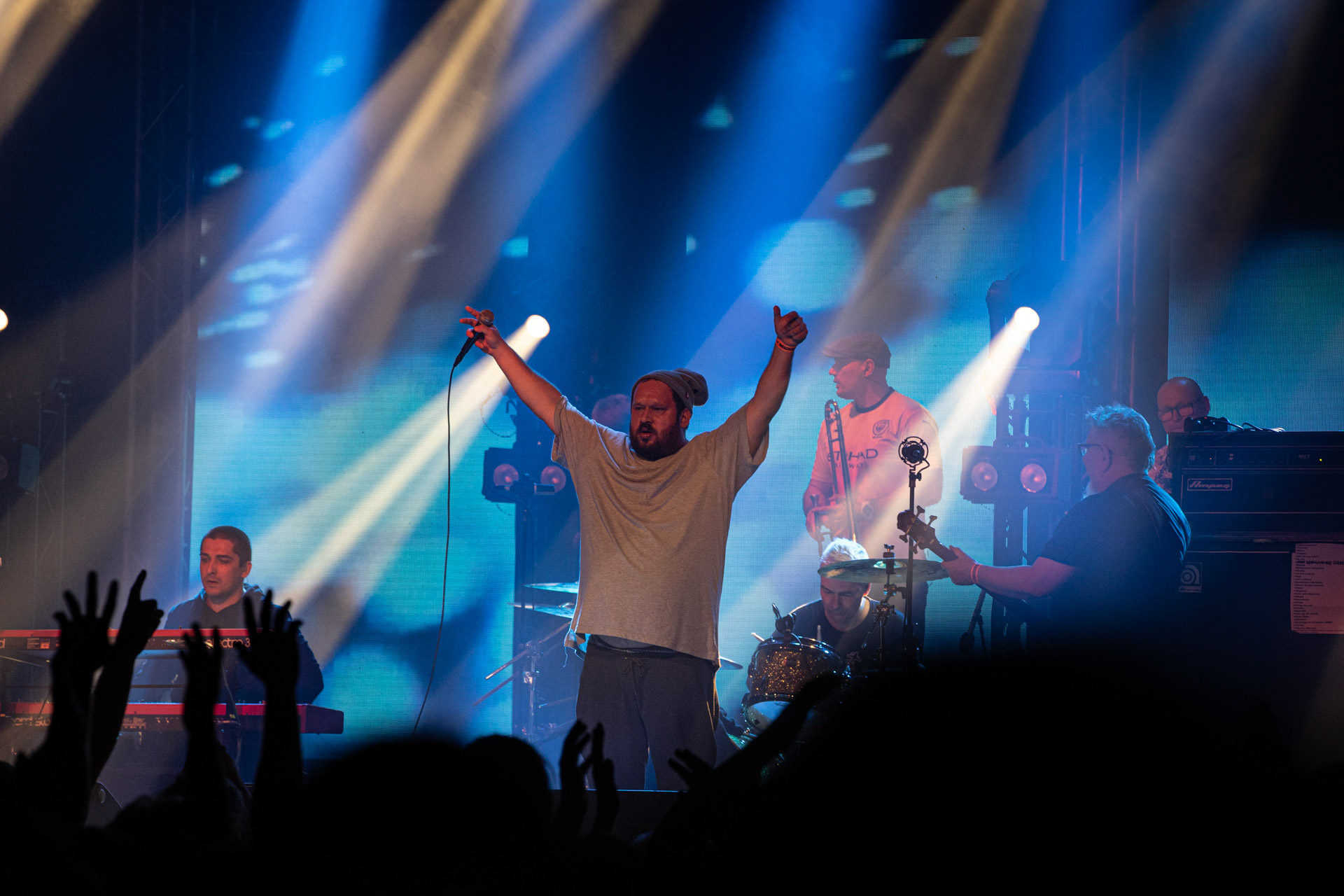 KULT - koncert Pomaranczowa Trasa 2021 - Warszawa Stodoła. 29 pazdziernika 2021. Jan ”Janusz” Staszewski wokal,Rock, rock progresywny, rock alternatywny, punk, nowa fala, polski rock.fot. Andrzej kaziq Wasilkiewicz/Reporter