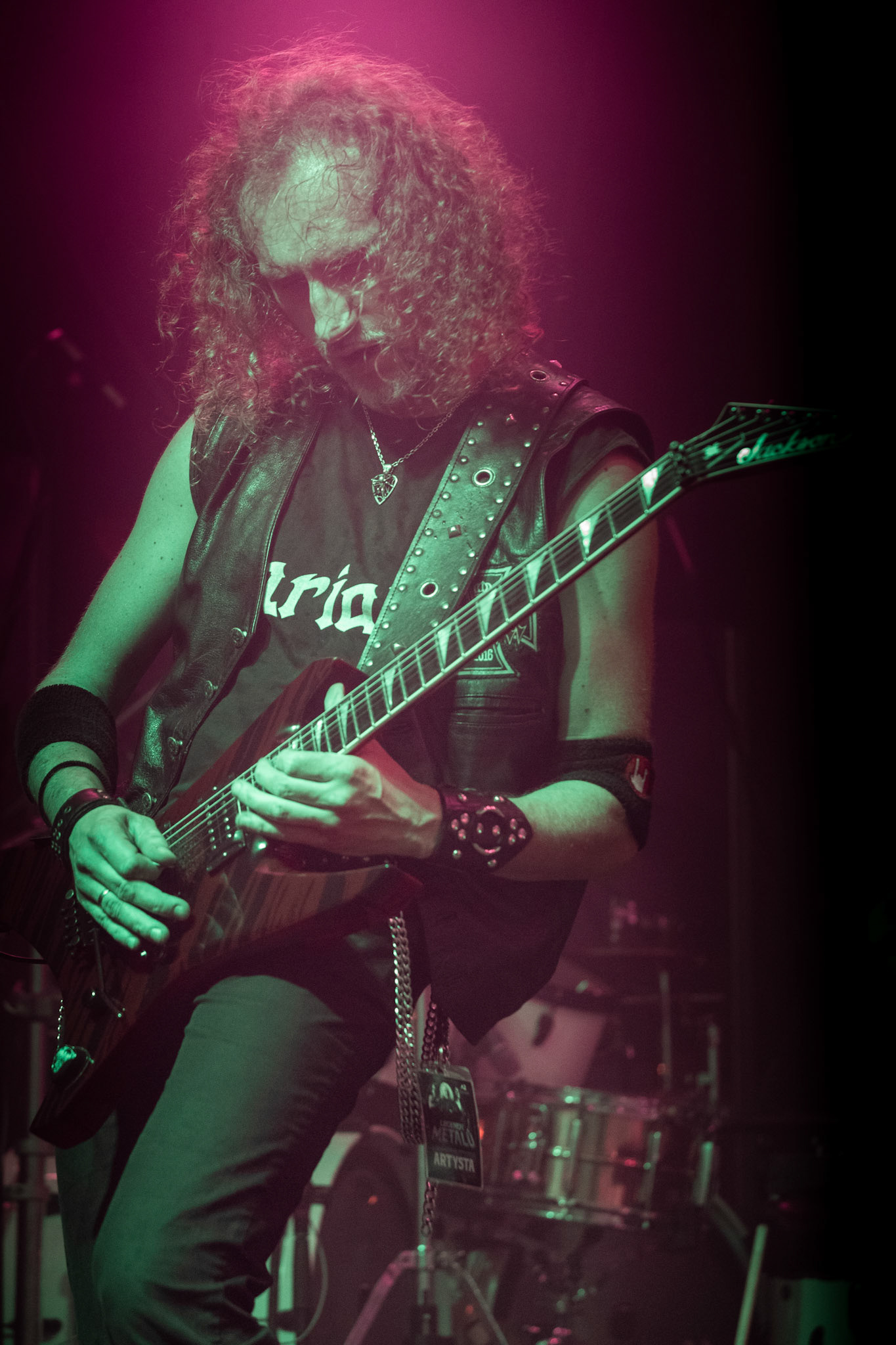 Legendy Metalu Vader - Death Metal - koncert Legendy Metalu w warszawskiej Progresji, 
Peter: Guitar + Vocals
Pajak: Guitar
Hal: Bass
James: Drums
fot. Andrzej kaziq Wasilkiewicz/Reporter