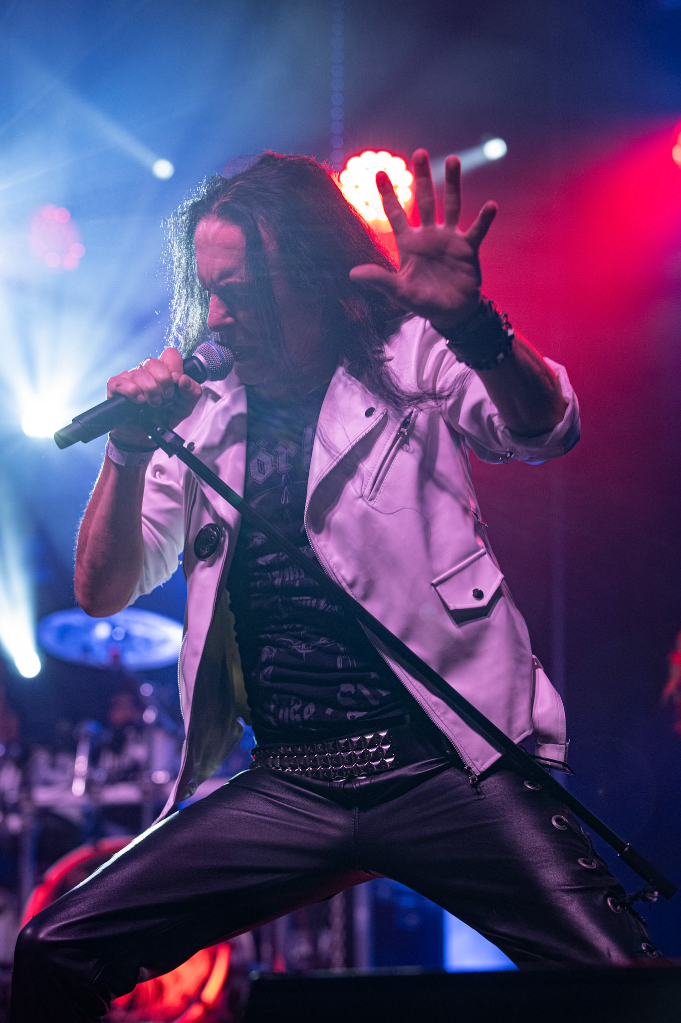 12.09.2021 - KAT i Roman Kostrzewski - koncert "Do zobaczenia w piekle" Wroclaw, Centrum Koncertowe A2.  Tomasz „Titus” Pukacki (Acid Drinkers) - wokal, fot. Andrzej kaziq Wasilkiewicz