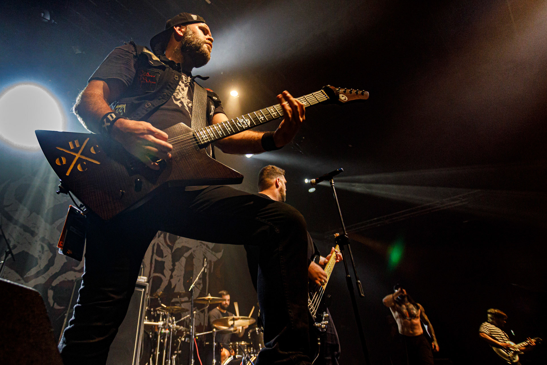 9.07.2022 Get The Shot Frozen Sun Fest 2022, Warszawa, klub Progresja, kanadyjski hardcore z Quebec, wscieklosc i gniew wobec tego co dostaja od zycia.Jean-Philippe Lagace - wokal,Tom Chiasson - gitara,Guy-Pierre Genest - gitara,Dan Fisher Roberge - bass,David St. Pierre - perkusja,fot. Andrzej Wasilkiewicz/Reporter