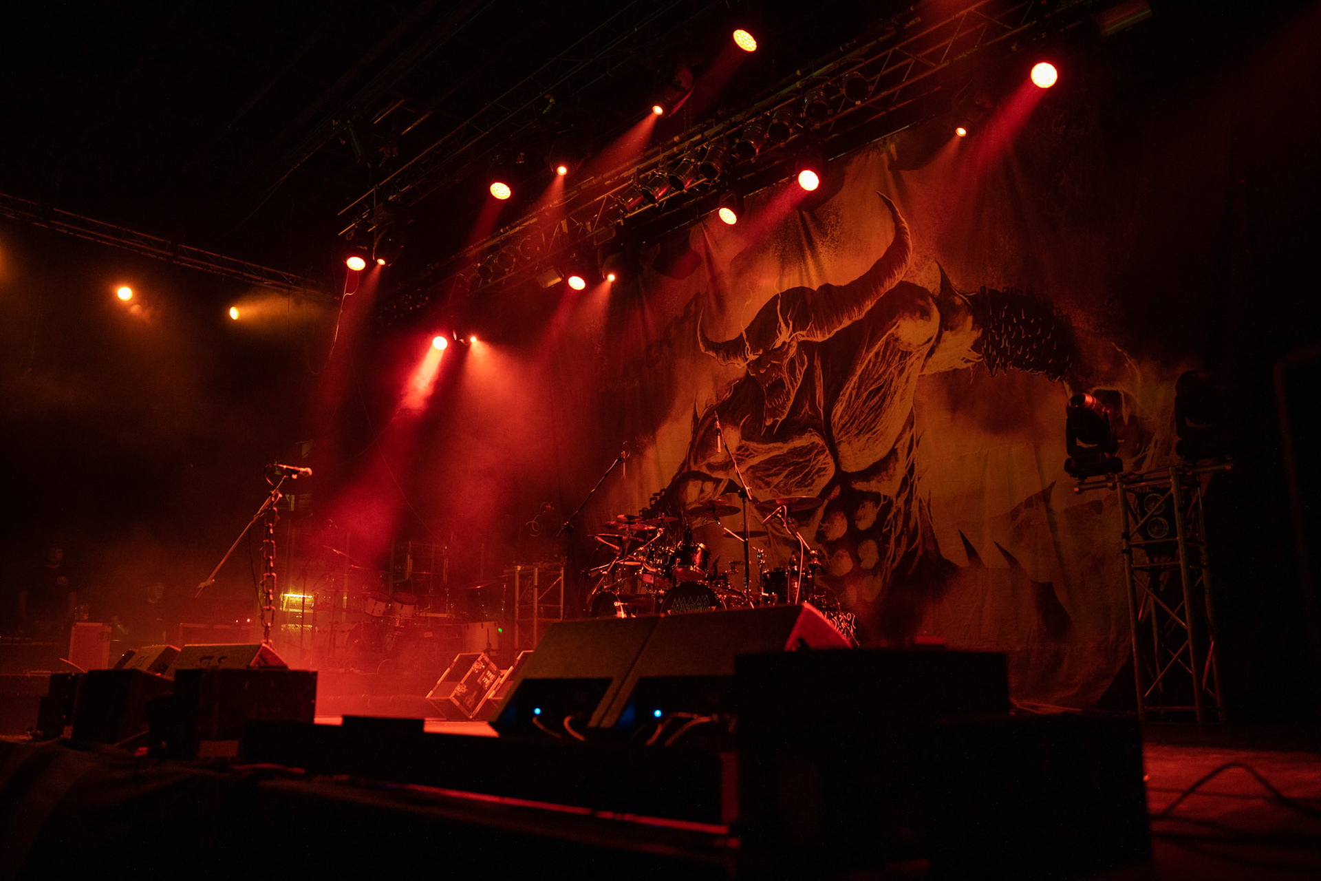 Legendy Metalu Vader - Death Metal - koncert Legendy Metalu w warszawskiej Progresji, 
Peter: Guitar + Vocals
Pajak: Guitar
Hal: Bass
James: Drums
fot. Andrzej kaziq Wasilkiewicz/Reporter