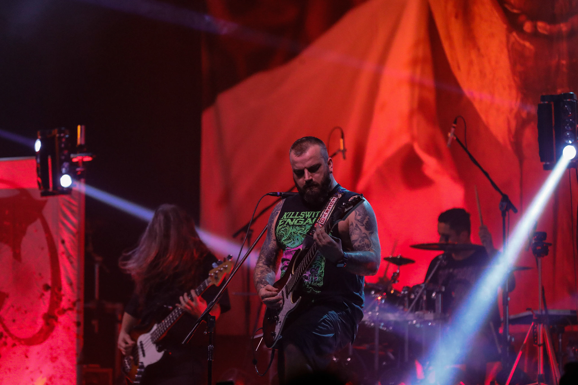 30.11.2018 FRONTSIDE - Knock Out Tour 2018 - Warszawa Progresja - FRONTSIDE  - metalcore, meathcore,
Marcin "Auman" Rdest wokal, 
Mariusz "Demon" Dzwonek gitara, 
Dariusz "Daron" Kupis gitara, 
Wojciech Nowak gitara basowa,
Tomasz "Toma" Ochab perkusja,
  fot. Andrzej Wasilkiewicz/Reporter