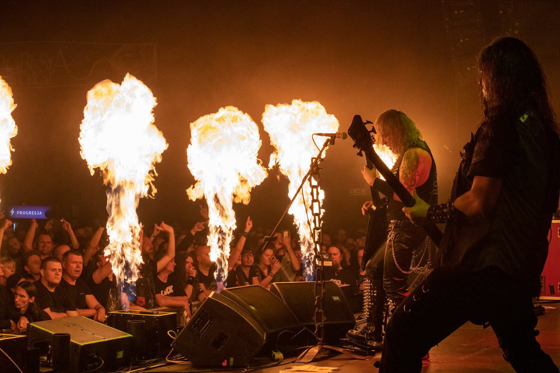 Legendy Metalu Vader - Death Metal - koncert Legendy Metalu w warszawskiej Progresji, 
Peter: Guitar + Vocals
Pajak: Guitar
Hal: Bass
James: Drums
fot. Andrzej kaziq Wasilkiewicz/Reporter