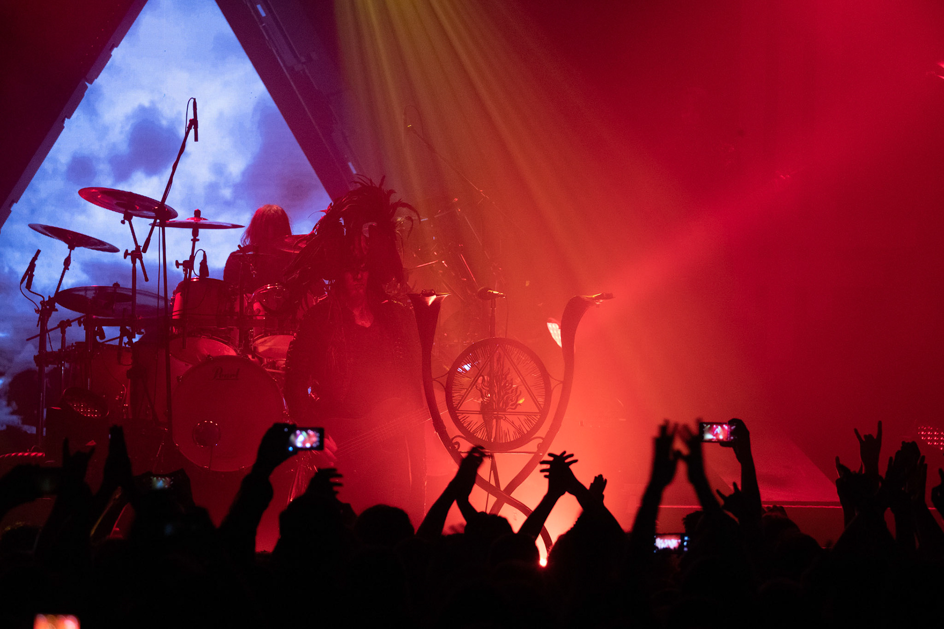 14.12.2018r. Behemoth koncert Merry Christless - Warszawa Progresja, Adam "Nergal" Darski – gitara, wokal prowadzący, 
Zbigniew "Inferno" Promiński – perkusja,
Tomasz "Orion" Wróblewski – gitara basowa, Patryk "Seth" Sztyber – gitara,  fot. Andrzej Wasilkiewicz/Reporter