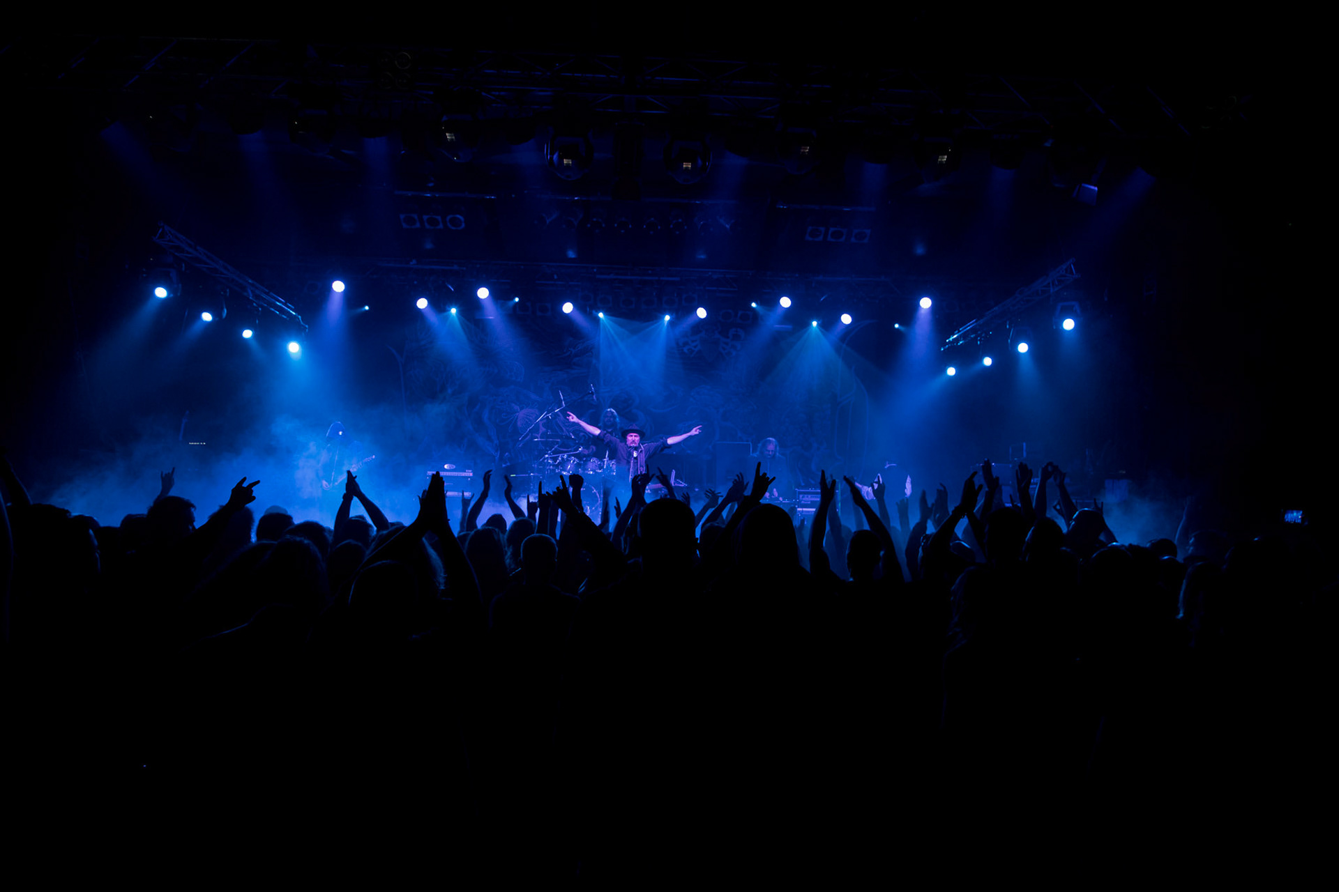 15.12.2017r.  koncert Merry Christless - Master's Hammer, František Štorm - wokal  gitara, Tomáš "Necrocock" Kohout - gitara, Tomáš "Monster" Vendl  gitara basowa,
Honza "Silenthell" Přibyl perkusja,
Vlasta Voral instrumenty klawiszowe,
Warszawa Progresja,  fot. Andrzej Wasilkiewicz/Reporter