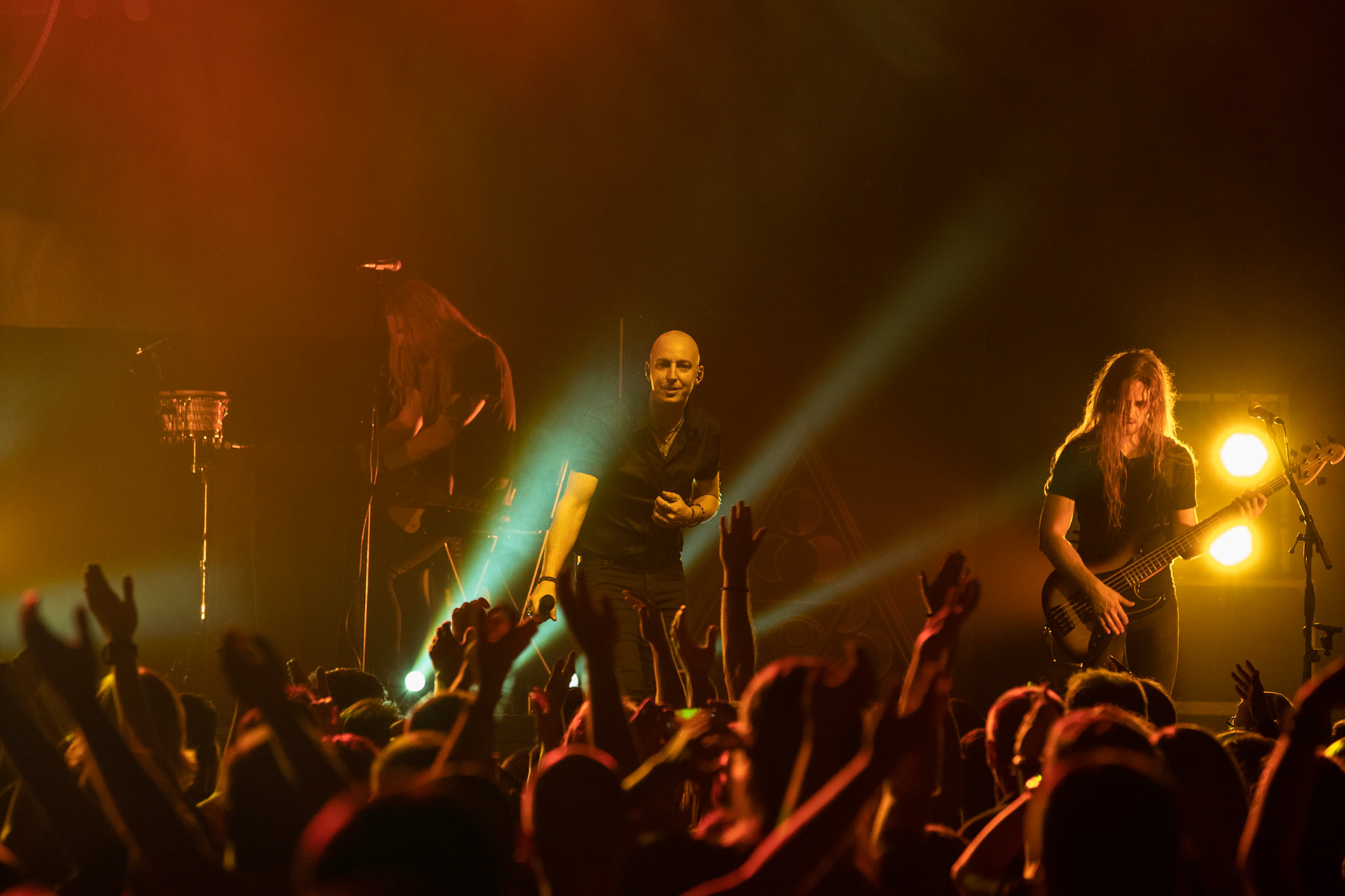 SOEN - Szwecja, rock progresywny, progmetal.  Stefan Stenberg – Bass
Cody Ford – Guitar
Lars Åhlund – Keys, guitar
Joel Ekelöf – Vocals
Martin Lopez – Drums, percussion
Knock Out Productions
Progresja Warszawa. fot. Andrzej Wasilkiewicz/Reporter