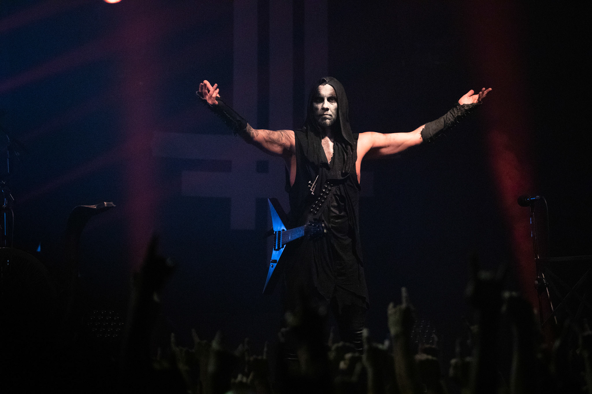 14.12.2018r. Behemoth koncert Merry Christless - Warszawa Progresja, Adam "Nergal" Darski – gitara, wokal prowadzący, 
Zbigniew "Inferno" Promiński – perkusja,
Tomasz "Orion" Wróblewski – gitara basowa, Patryk "Seth" Sztyber – gitara,  fot. Andrzej Wasilkiewicz/Reporter