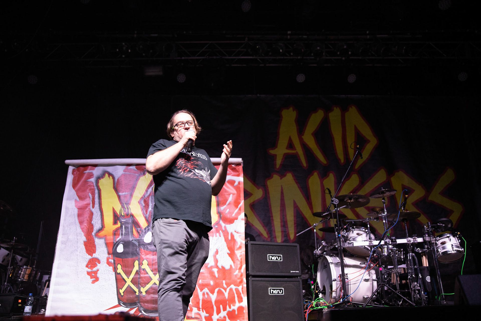 Legendy Metalu Acid Drinkers - rock, trashmetal, - koncert Legendy Metalu w warszawskiej Progresji, 

Tomasz "Titus" Pukacki 
Dariusz "Popcorn" Popowicz 
Maciej "Ślimak" Starosta 
Łukasz "Dzwon" Cyndzer
fot. Andrzej kaziq Wasilkiewicz/Reporter