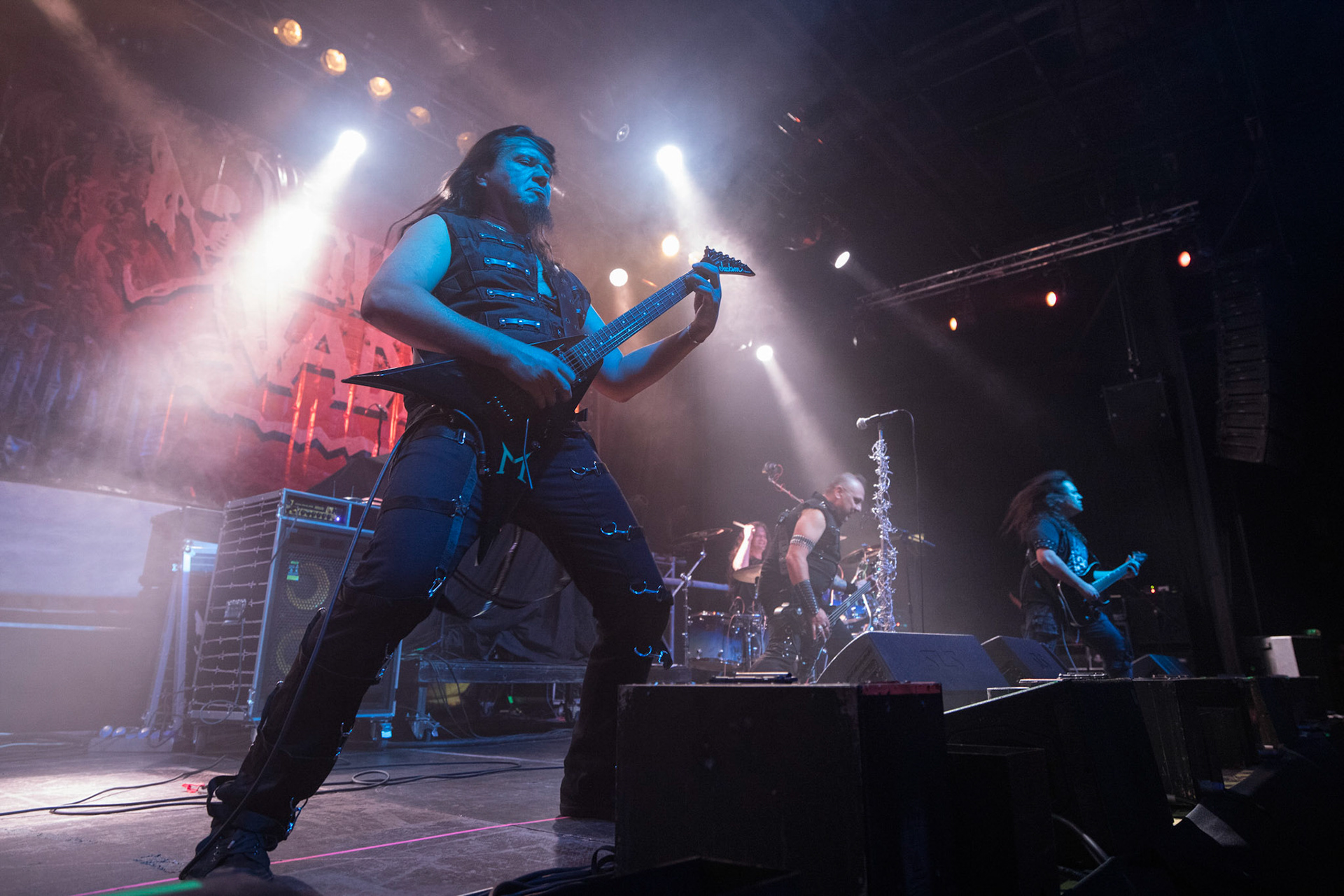 Legendy Metalu QUO VADIS - Thrash Metal - koncert Legendy Metalu w warszawskiej Progresji,
Tomasz "Skaya" Skuza - bass/vocal
Ian "Źdźbło" Bemolator- guitar
Mateusz "Matek" Lazar - guitar
Szymon "Sajmon" Synówka - drums
fot. Andrzej kaziq Wasilkiewicz