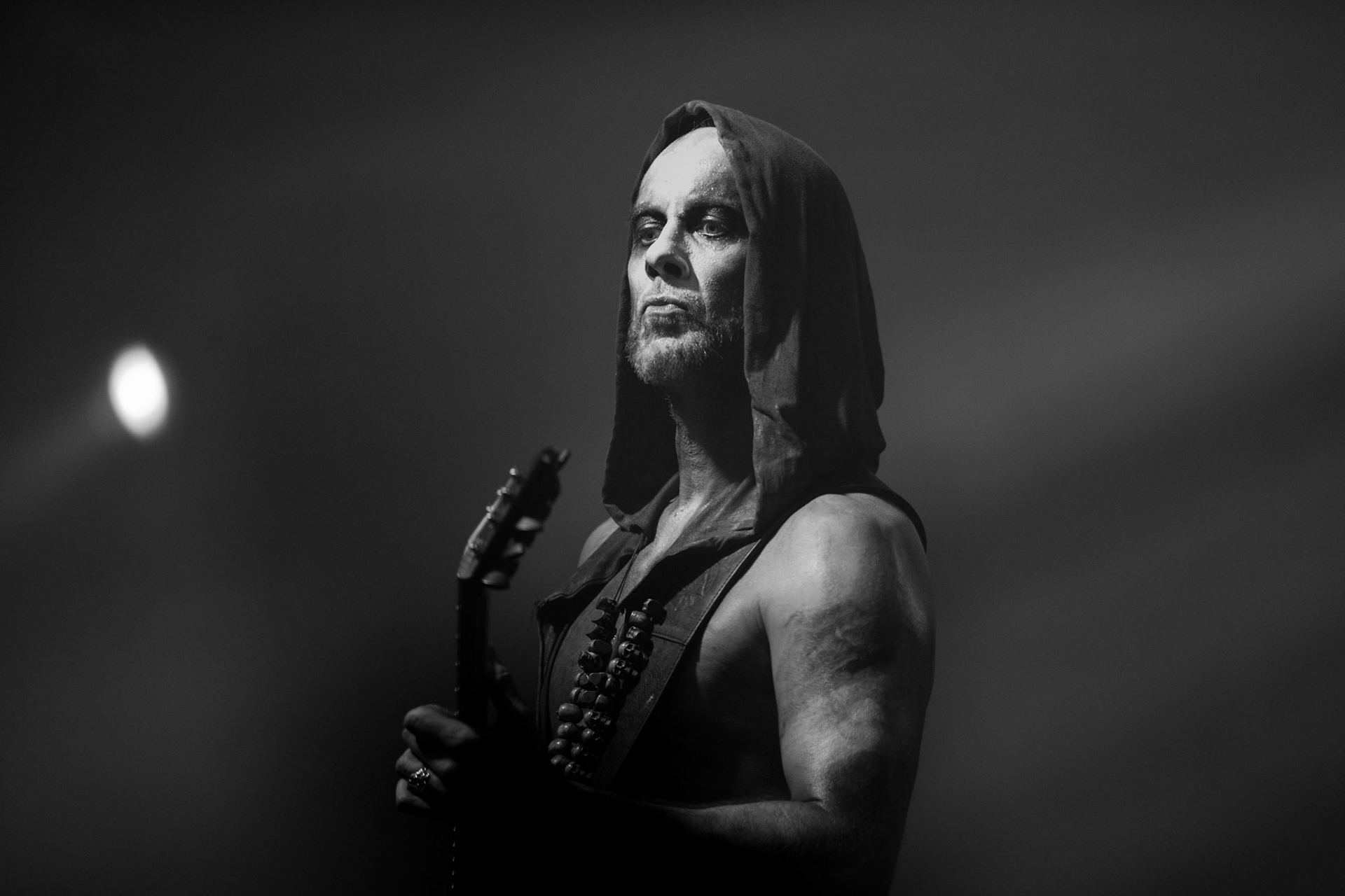 15.12.2017r. Behemoth koncert Merry Christless - Warszawa Progresja, Adam "Nergal" Darski – gitara, wokal prowadzący, 
Zbigniew "Inferno" Promiński – perkusja,
Tomasz "Orion" Wróblewski – gitara basowa, Patryk "Seth" Sztyber – gitara,  fot. Andrzej Wasilkiewicz/Reporter