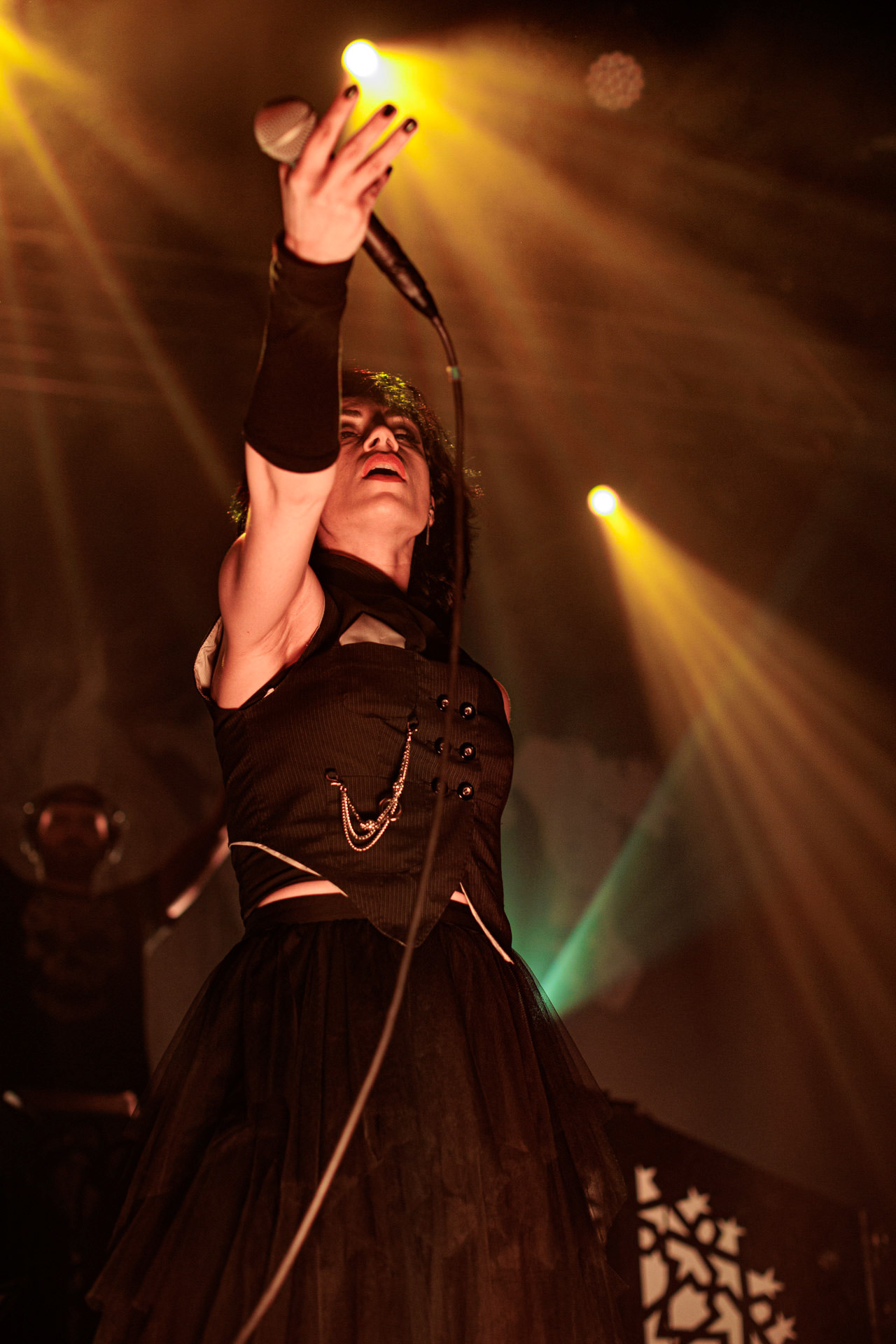 29.04.2022 Igorrr - Warszawski koncert francuskiego zespołu Gautier Serre inspirowany muzyka klasyczna, trip hopem, hip-hopem, death i black metalem, djentem, industrialem, czy tradycyjna muzyka.n/z Aphrodite Patoulidou – soprano vocals, Produkcja Knock Out Productions, klub Progresja.Wytwornia Metal Blade,fot. Andrzej Wasilkiewicz/Reporter