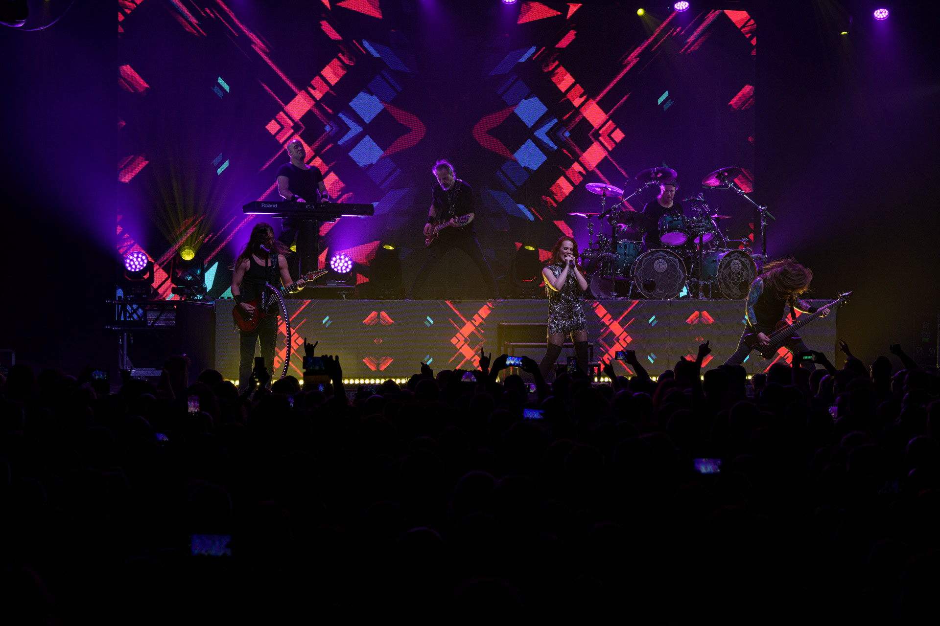 25.03.2023 EPICA - symfoniczny metal, metal progresywny. Klub Progresja, Warszawa, Knock Out Productions. fot. Andrzej Wasilkiewicz/Reporter