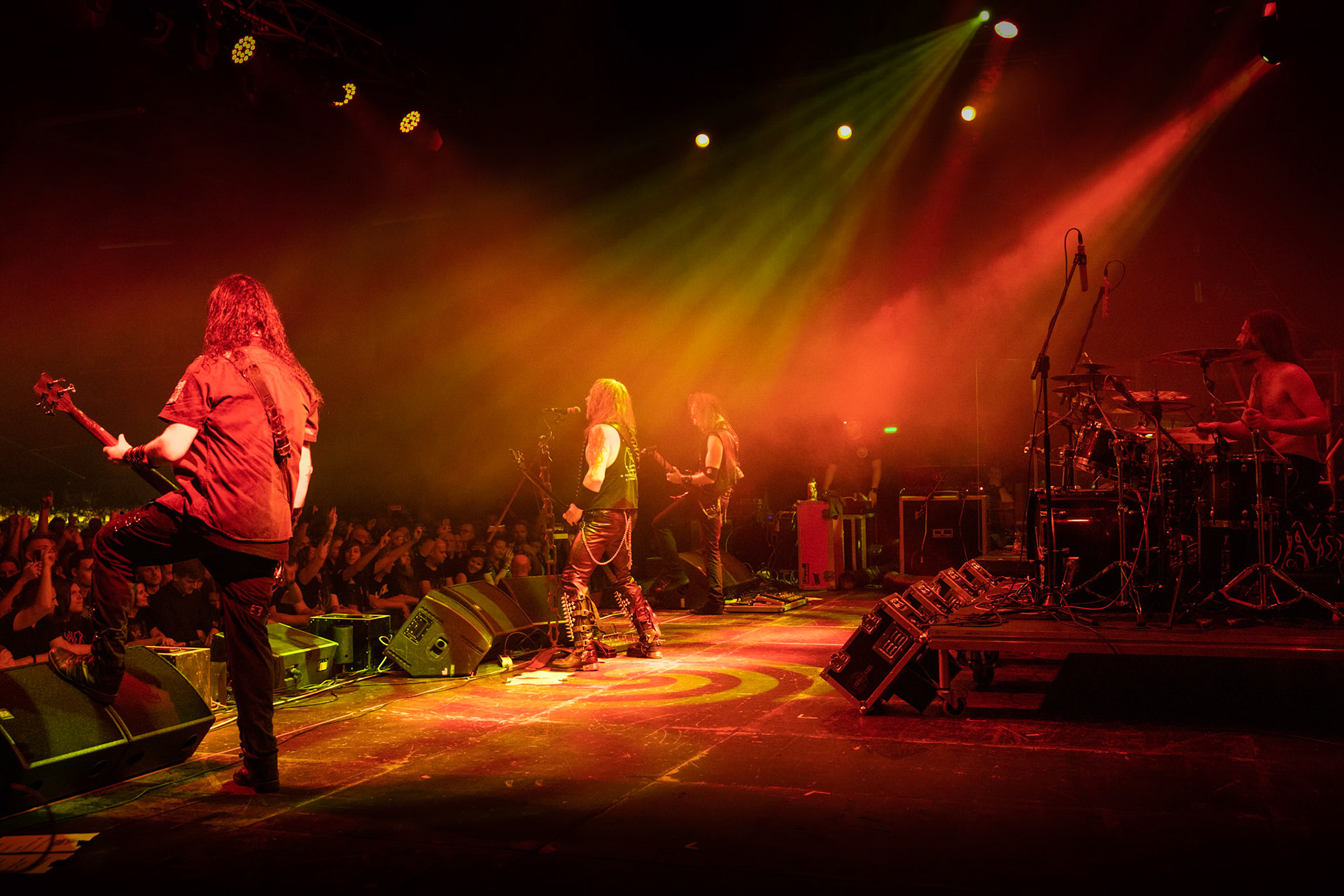 Legendy Metalu Vader - Death Metal - koncert Legendy Metalu w warszawskiej Progresji, 
Peter: Guitar + Vocals
Pajak: Guitar
Hal: Bass
James: Drums
fot. Andrzej kaziq Wasilkiewicz/Reporter