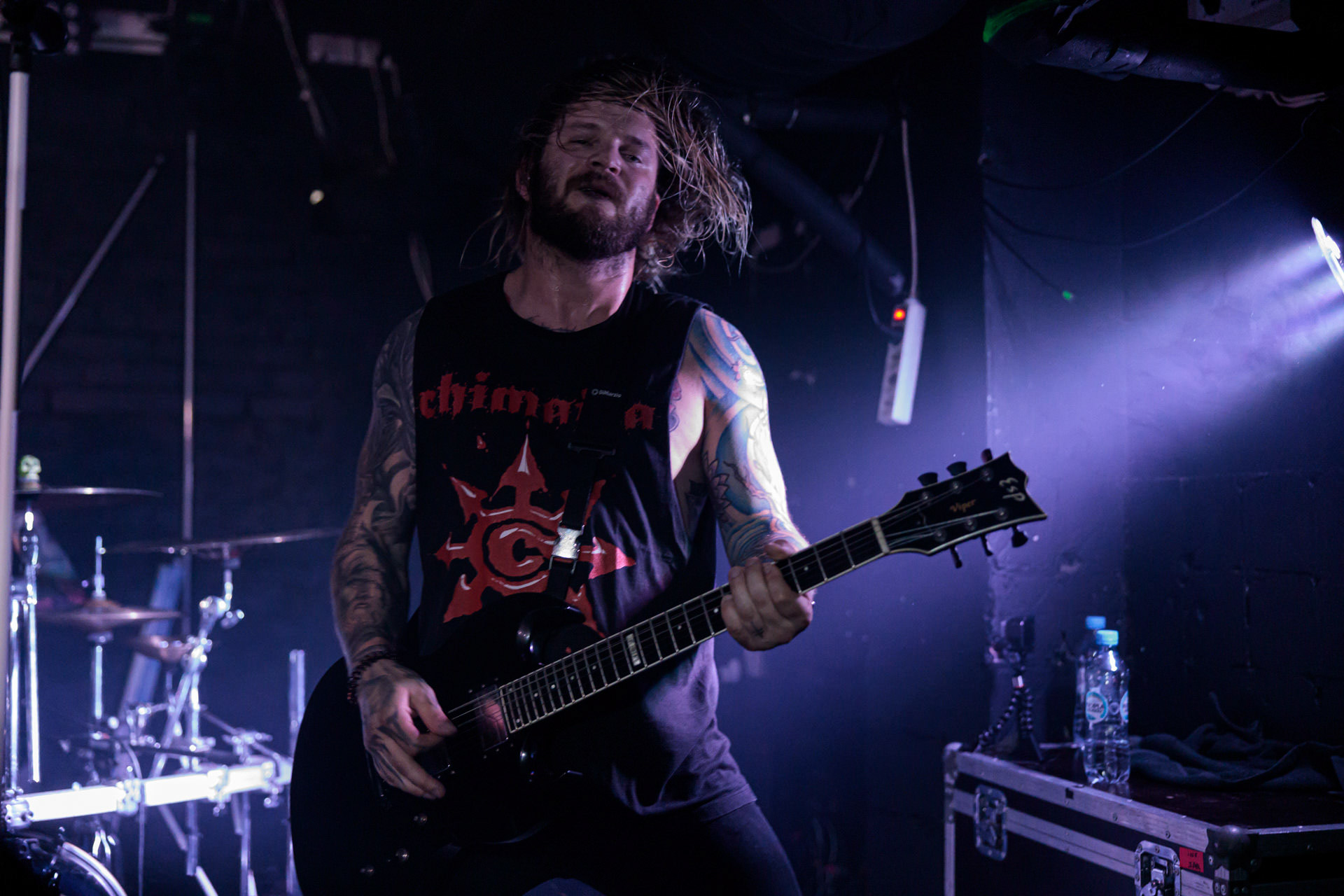 25.04.2022 DAGOBA - koncert warszawska Hydrozagadka, Dagoba francuski industrialmetal, groovemetal, Ecdysis By Night Tour 2022 produkcja Knock Out Productionsfot. Andrzej Wasilkiewicz/Reporter