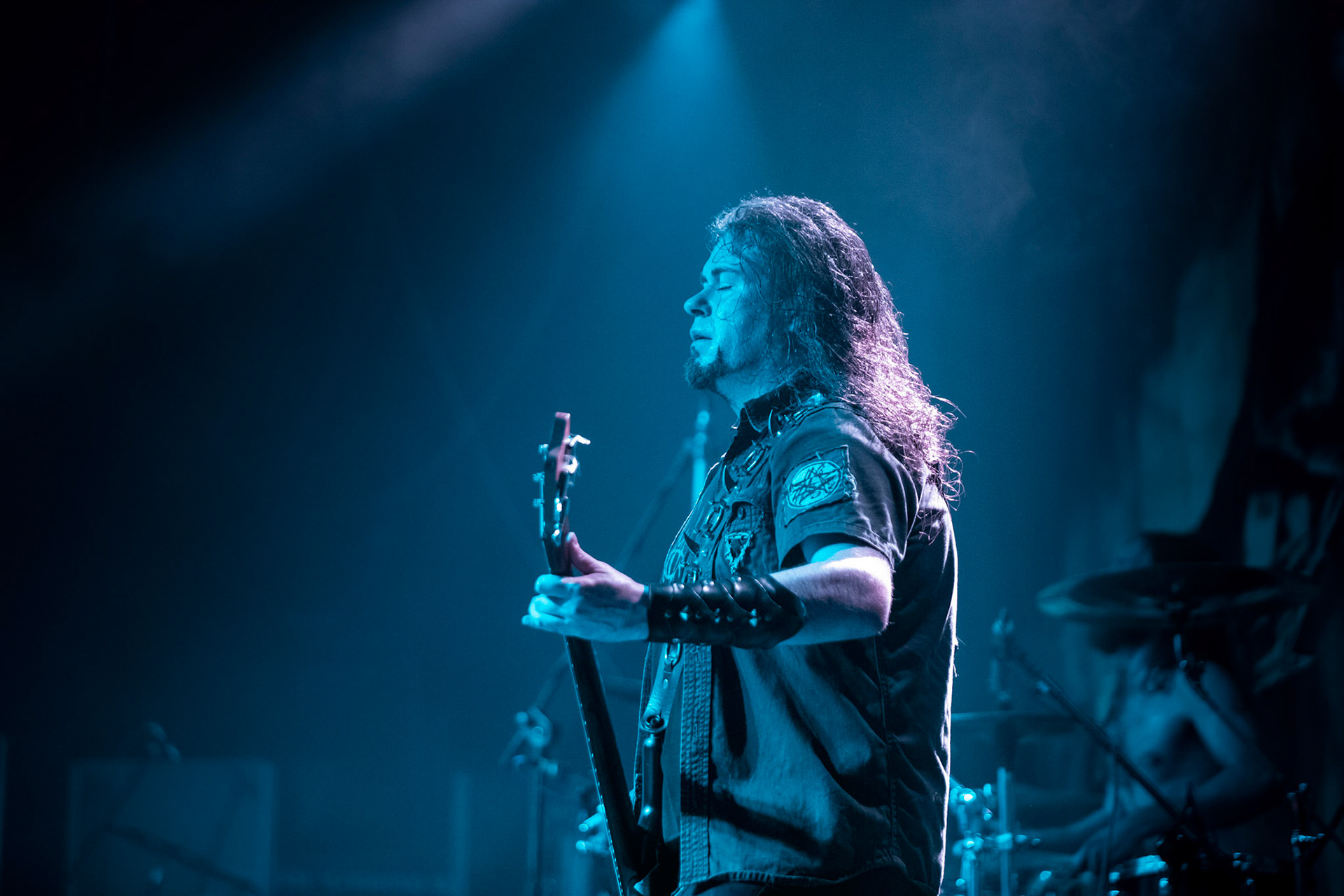 Legendy Metalu Vader - Death Metal - koncert Legendy Metalu w warszawskiej Progresji, 
Peter: Guitar + Vocals
Pajak: Guitar
Hal: Bass
James: Drums
fot. Andrzej kaziq Wasilkiewicz/Reporter