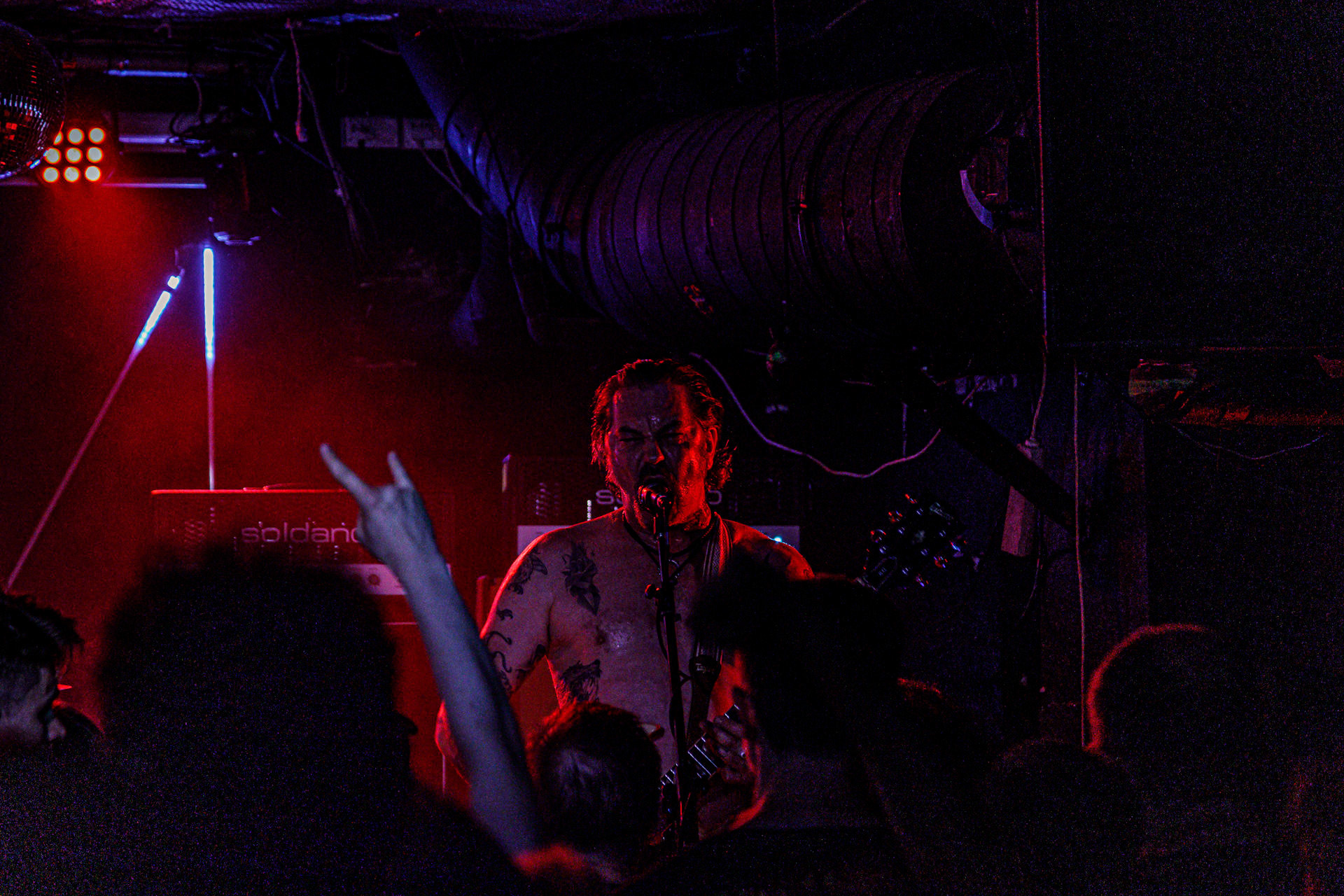 7.07.2022 - HIGH ON FIRE - legenda sceny stoner/doom z Mattem Pikem na czele, koncert w warszawskiej Hydrozagadce.n/z Matt Pike – gitara, wokal,n/z Jeff Matz – gitara basowa,n/z Coady Willis - perkusja,Doom metal, stoner metal, sludge metal, thrash metal.Produkcja WiniaryBookings. fot. Andrzej Wasilkiewicz/Reporter