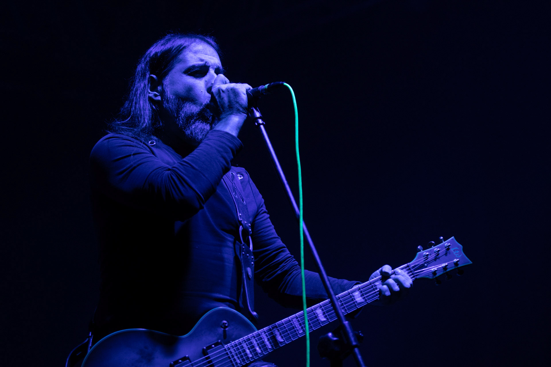 24.09.2021 koncert Rotting Christ, Warszawa, Progresja.N/z Sakis Tolis gitara wokal,fot. Andrzej Wasilkiewicz/REPORTER