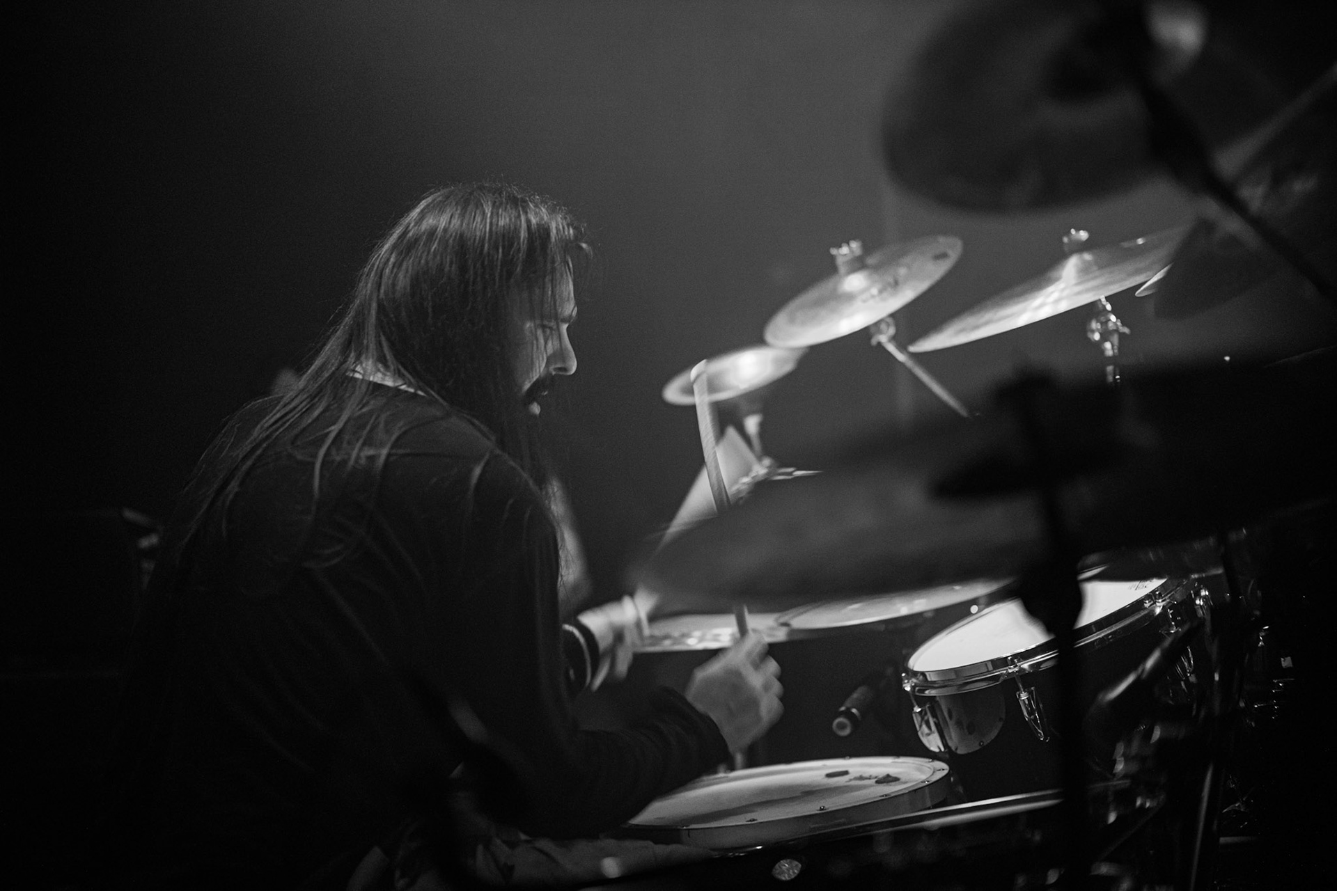 Koncert 4dots - 20.12.2019 Warszawa Klub Pogłos, n/z J.R. Chodkowski drums, Post something, Post something else, fot. Andrzej Wasilkiewicz/REPORTER