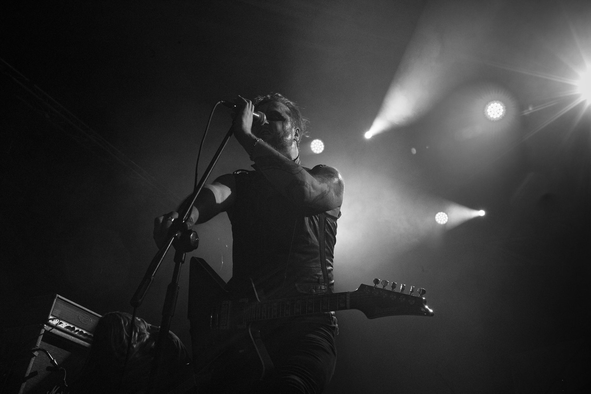 15.12.2019 koncert polskiego zespołu Blaze Of Perdition, Merry Christless 2019, Warszawa Klub Progresja,
black metal,
n/z Piotr "Mścisław" Bajus – gitara basowa, 
n/z Krzysztof "Wizun" Saran – perkusja,
n/z Łukasz "93" Barański – gitara,
n/z Paweł "Sonneillon" Marzec – wokal,
New Aeon Musick, Knock Out Productions
fot. Andrzej Wasilkiewicz/REPORTER