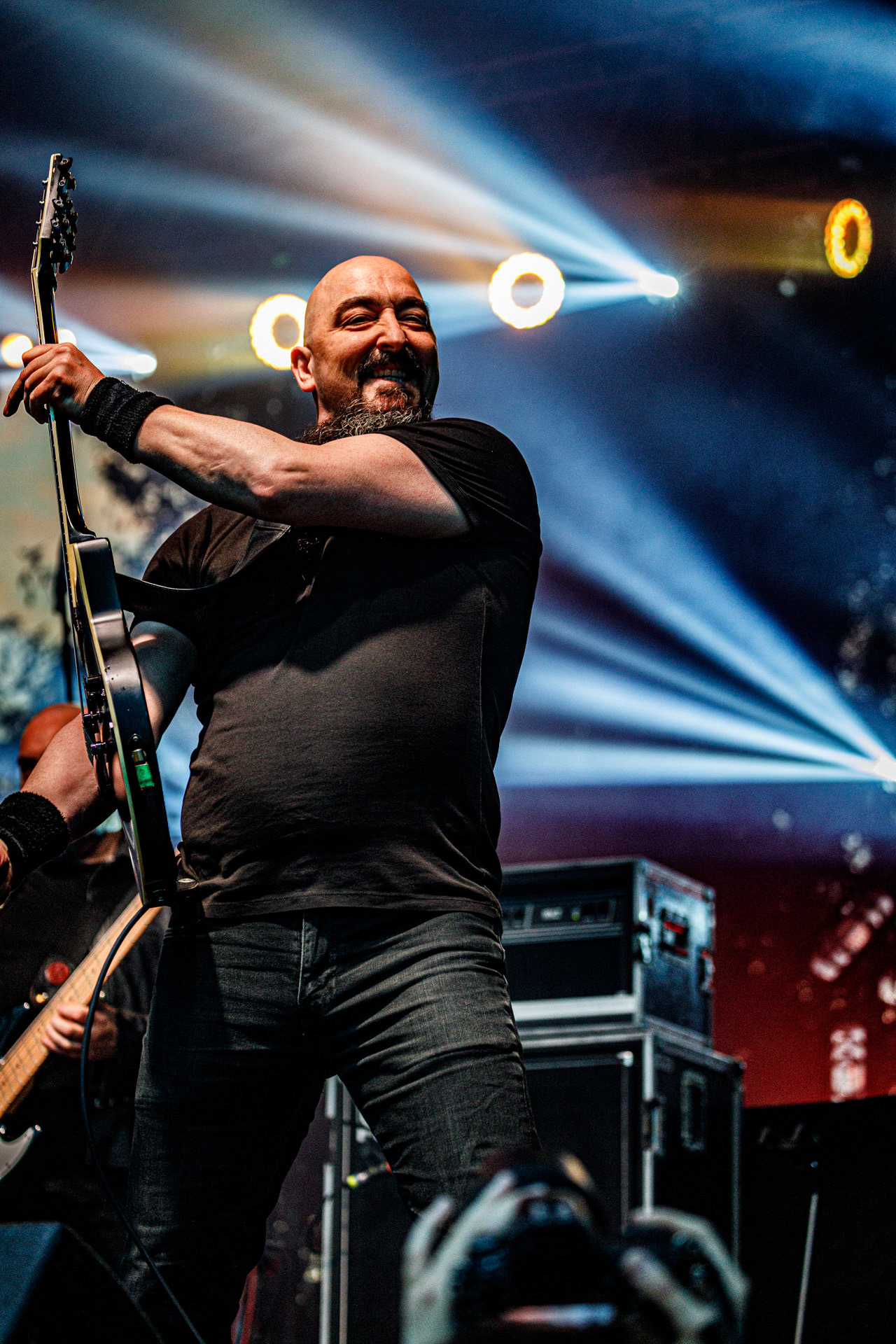 22.07.2022 Paradise Lost - warszawski koncert na letniej scenie klubu Progresja.Knock Out Production, Nuclear Blast, n/z Nick Holmes – wokal,n/z Gregor Mackintosh – gitara prowadząca,n/z Aaron Aedy – gitara rytmiczna,n/z Steve Edmondson – gitara basowa,n/z Waltteri Vayrynen – perkusja,Produkcja Knock Out Productions,Fot. Andrzej Wasilkiewicz/Reporter