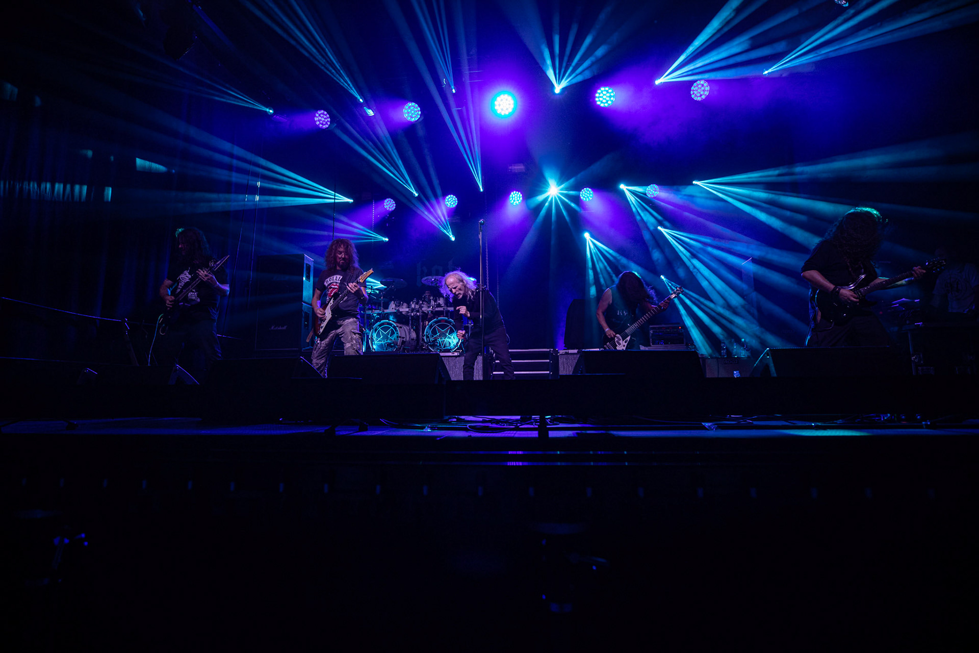 12.09.2021 - KAT i Roman Kostrzewski - koncert "Do zobaczenia w piekle" Wroclaw, Centrum Koncertowe A2.  Piotr Radecki (Maryla, ex-Kat &amp; Roman Kostrzewski)- gitara, fot. Andrzej kaziq Wasilkiewicz