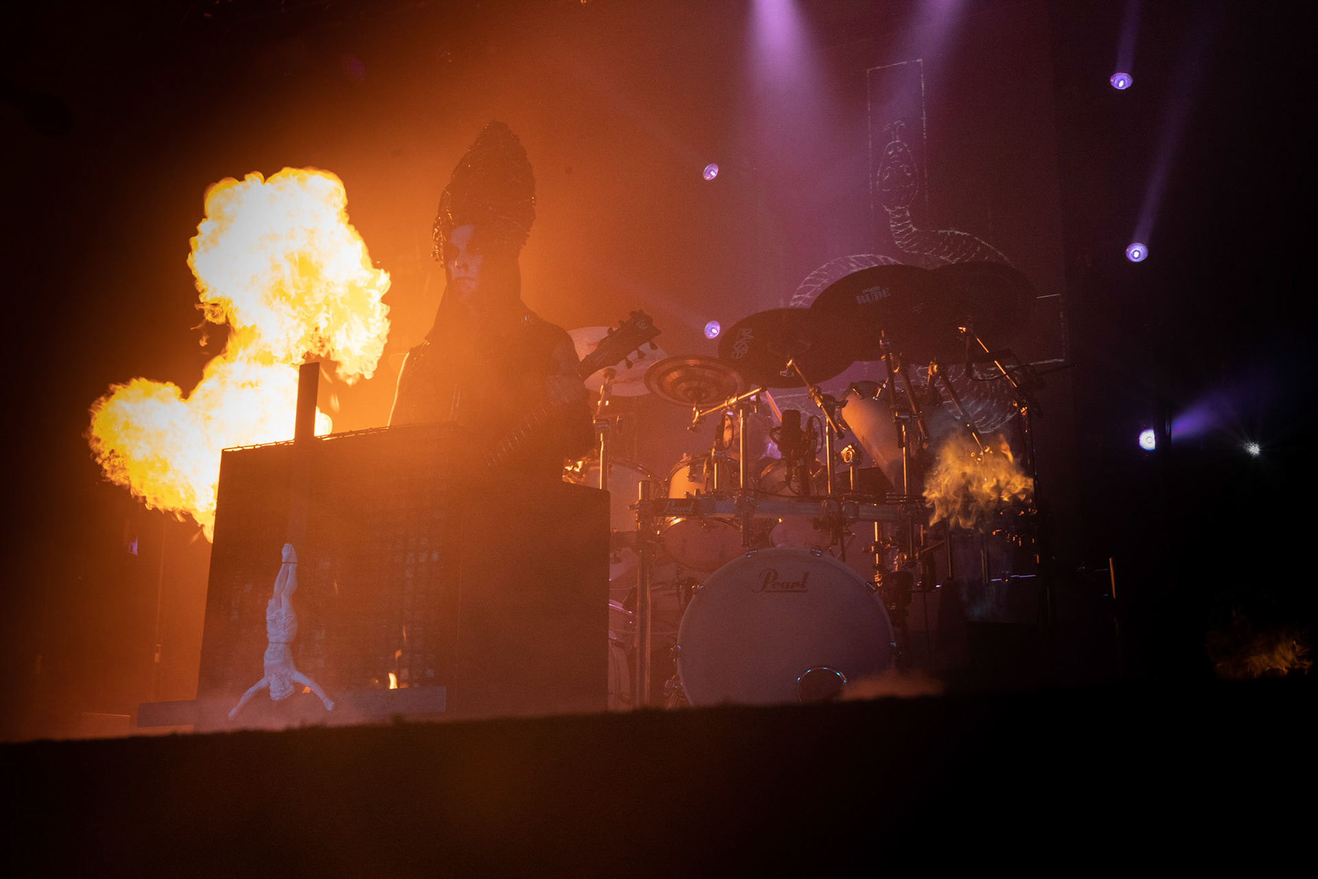 BEHEMOTH - Polska - death metal, black metal
Adam NERGAL Darski -  Guitars,
INFERNO - Drums ov Annihilation and Artillery,
ORION - Bass Guitars,
SETH -  Lead Guitars,
koncert w Warszawskiej Progresji w ramach trasy Ecclesia Diabolica Baltica.
fot. Andrzej Wasilkiewicz/Reporter