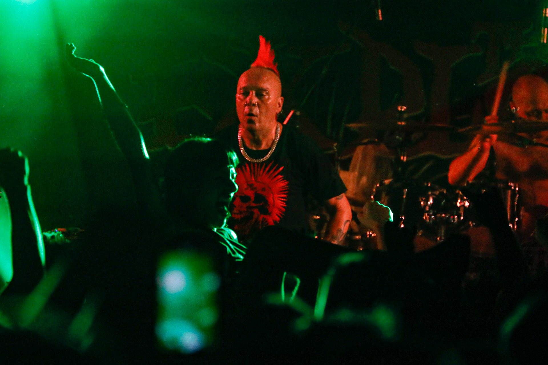 25.08.2022 The Exploited - legenda drugiej fali punk rocka na koncercie w warszawskiej Proximie.Weterani punk rock, hardcore punk, crossover thrash z Edynburga w składzie:Wattie Buchan – wokal, Irish Rob – bas,Willie Buchan – perkusja,Robbie Steedo Davidson - gitara,Produkcja: Noise Annoys Booking Agency and Records, Boredom Booking. fot. Andrzej Wasilkiewicz/Reporter
