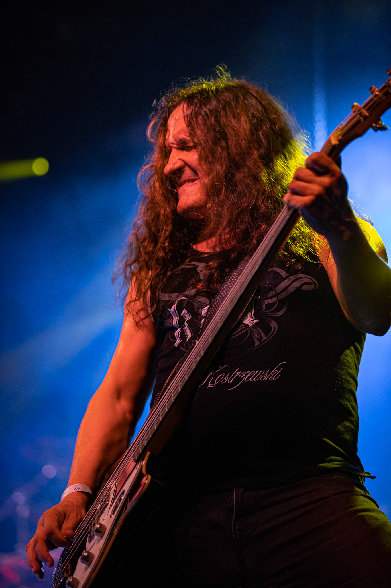 12.09.2021 - KAT i Roman Kostrzewski - koncert "Do zobaczenia w piekle" Wroclaw, Centrum Koncertowe A2.  Michal Laksa – bas,fot. Andrzej kaziq Wasilkiewicz