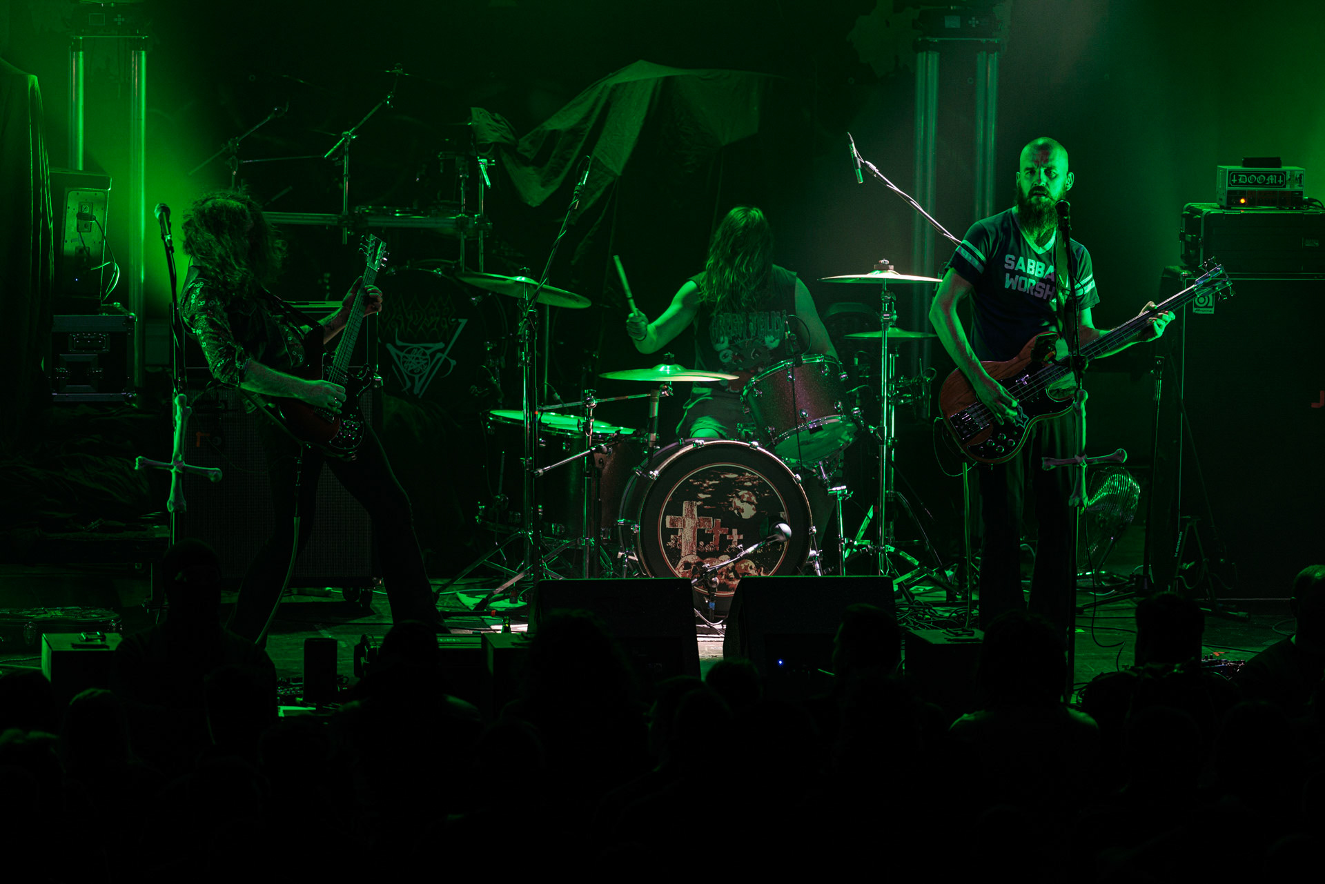 Dopelord - na warszawskim koncercie Vader w Progresji, down-tempo, stoner, metal, n/z Pawel Mioduchowski - gitara, wokal,n/z Grzegorz Pawłowski - gitara prowadząca,n/z Piotr Zin - gitara basowa, wokal,n/z Tomasz Walczak - perkusja,Left Hand Sounds, Knock Out Productions, Massive Music,fot. Andrzej Wasilkiewicz/Reporter