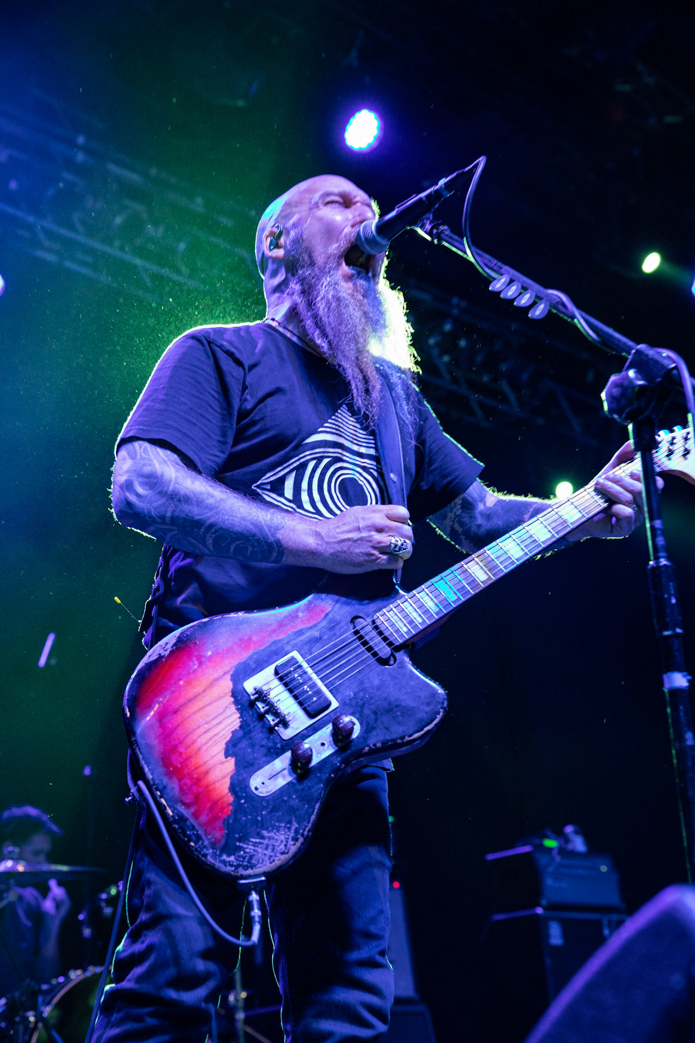 Neurosis - USA Oakland - pionierzy post metalu w warszawskiej Progresji, formacja kalifornijczyków napędzana przez Scott Kelly i Steve von Till wyszła od sluge metal, industrial, doom metal, hardcore punk, grunge, southern rock, po noise rock. Produkcja Knock Out Productions, fot. Andrzej kaziq Wasilkiewicz/Reporter