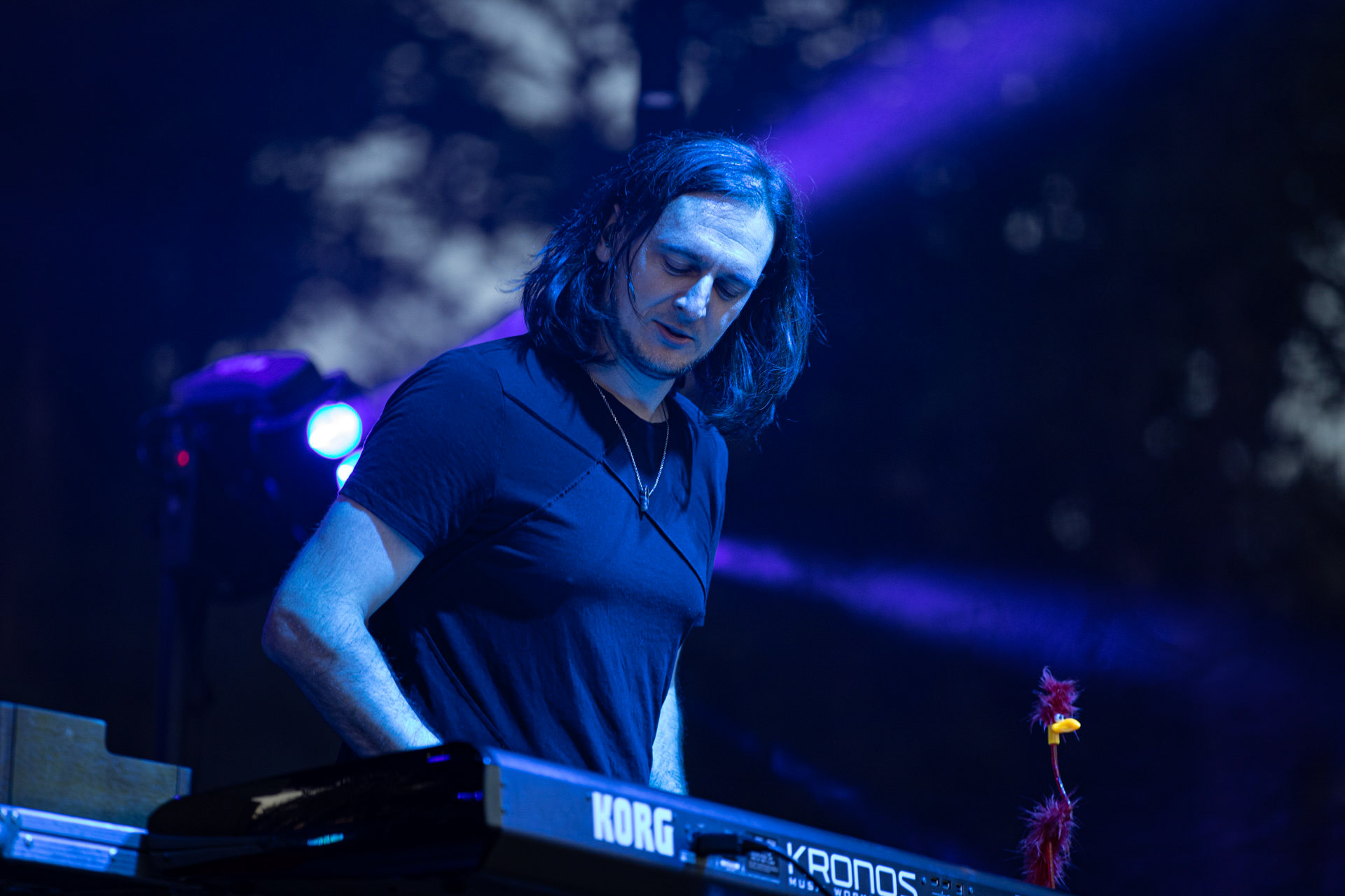 21.08.2021 koncert Riverside 20 lecie w Warszawie,Letnia scena Progresji, Gramy do Woli.n/z Michal Lapaj – instrumenty klawiszowe, wokal,Fot. Andrzej Wasilkiewicz/Reporter